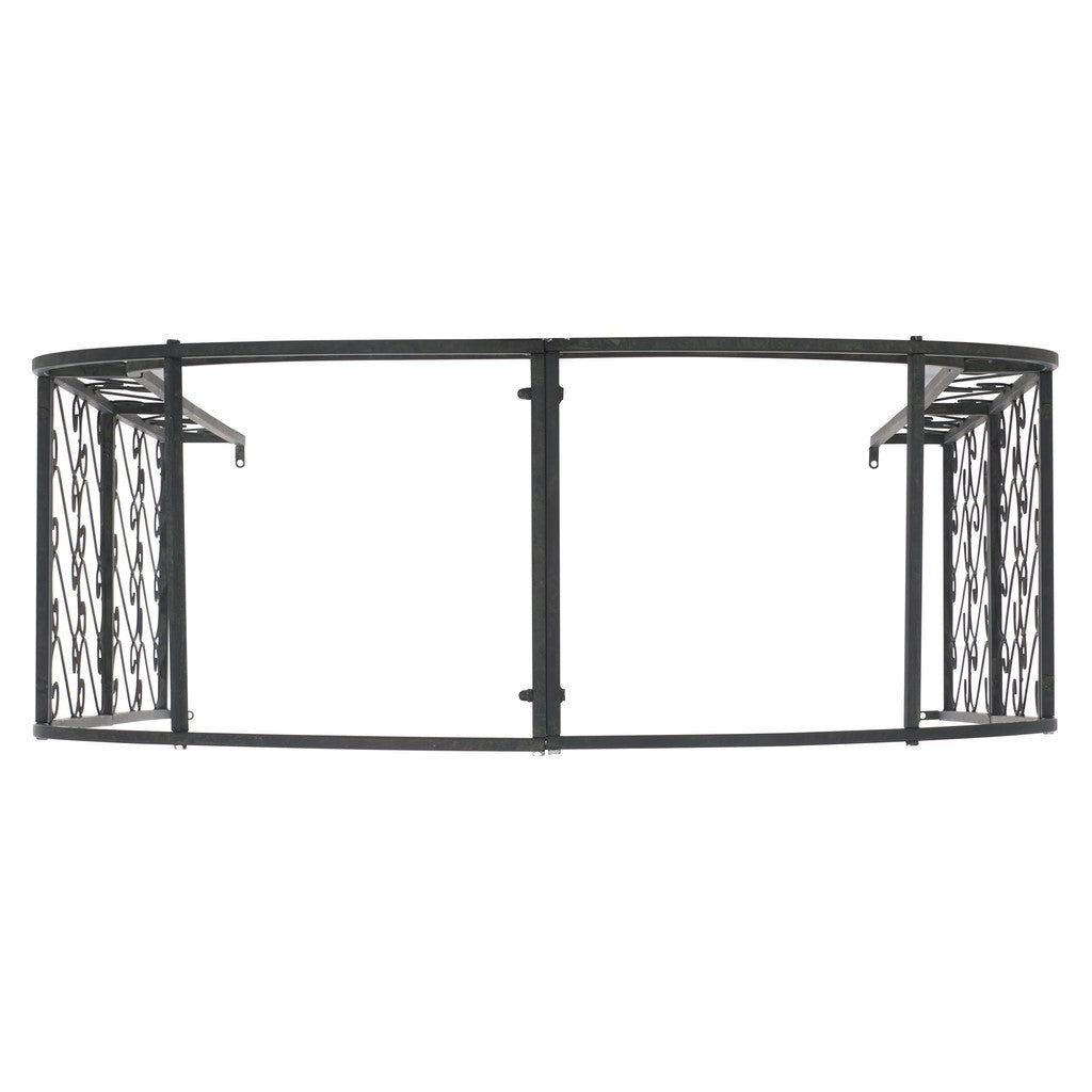 Antique White Iron Outdoor Arch for Enchanting Secret Gardens and Floral Decor