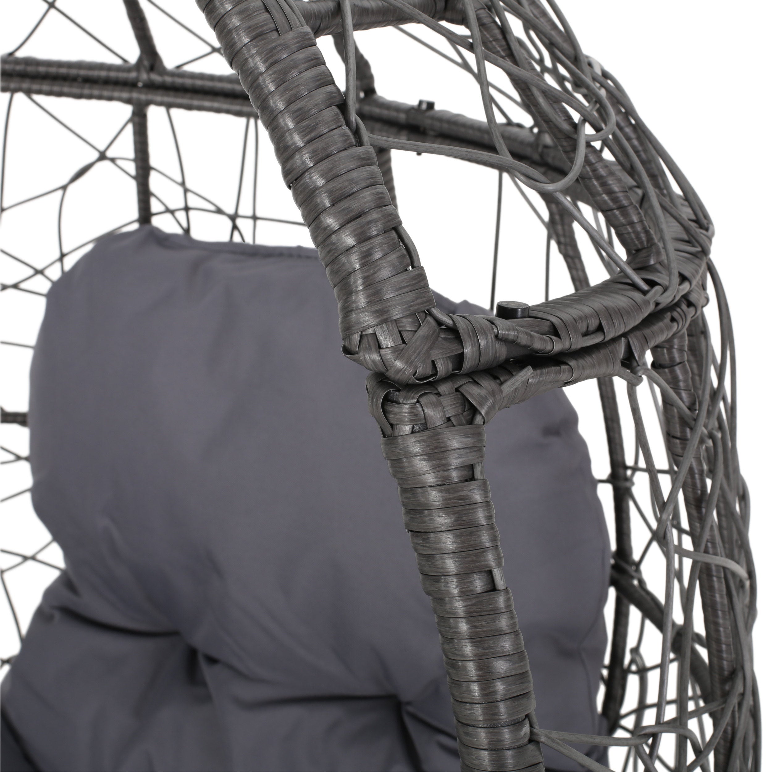 Christopher Knight Home® Stylish Gianni Teardrop-shaped Outdoor Wicker Chair with Comfortable Cushion - A Perfect Seating Option for Outdoor Spaces