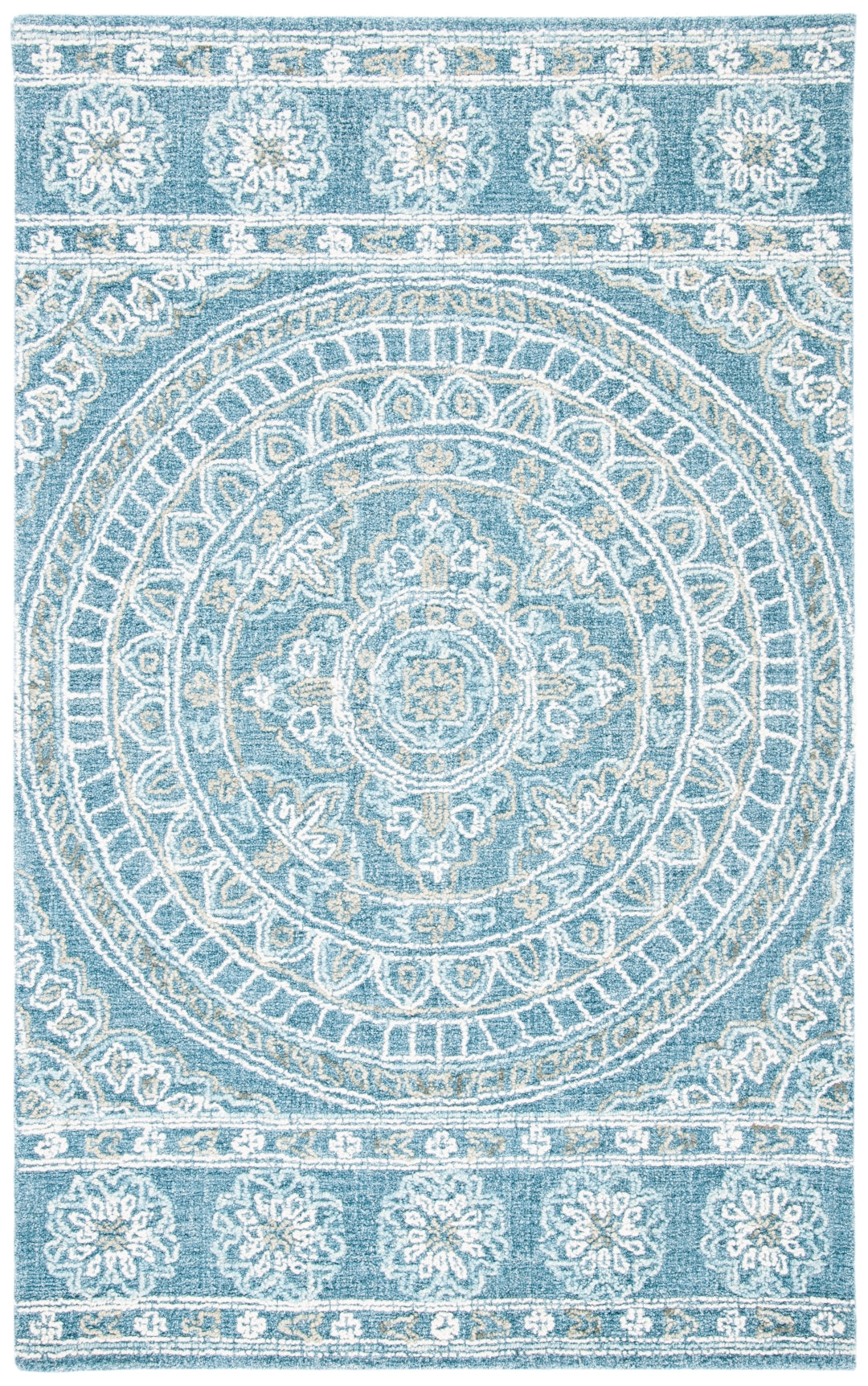 Exquisite Hand - Tufted Wool and Cotton Blossom Rug: A Luxurious Addition for Elegant Home Decor and Enhanced Comfort
