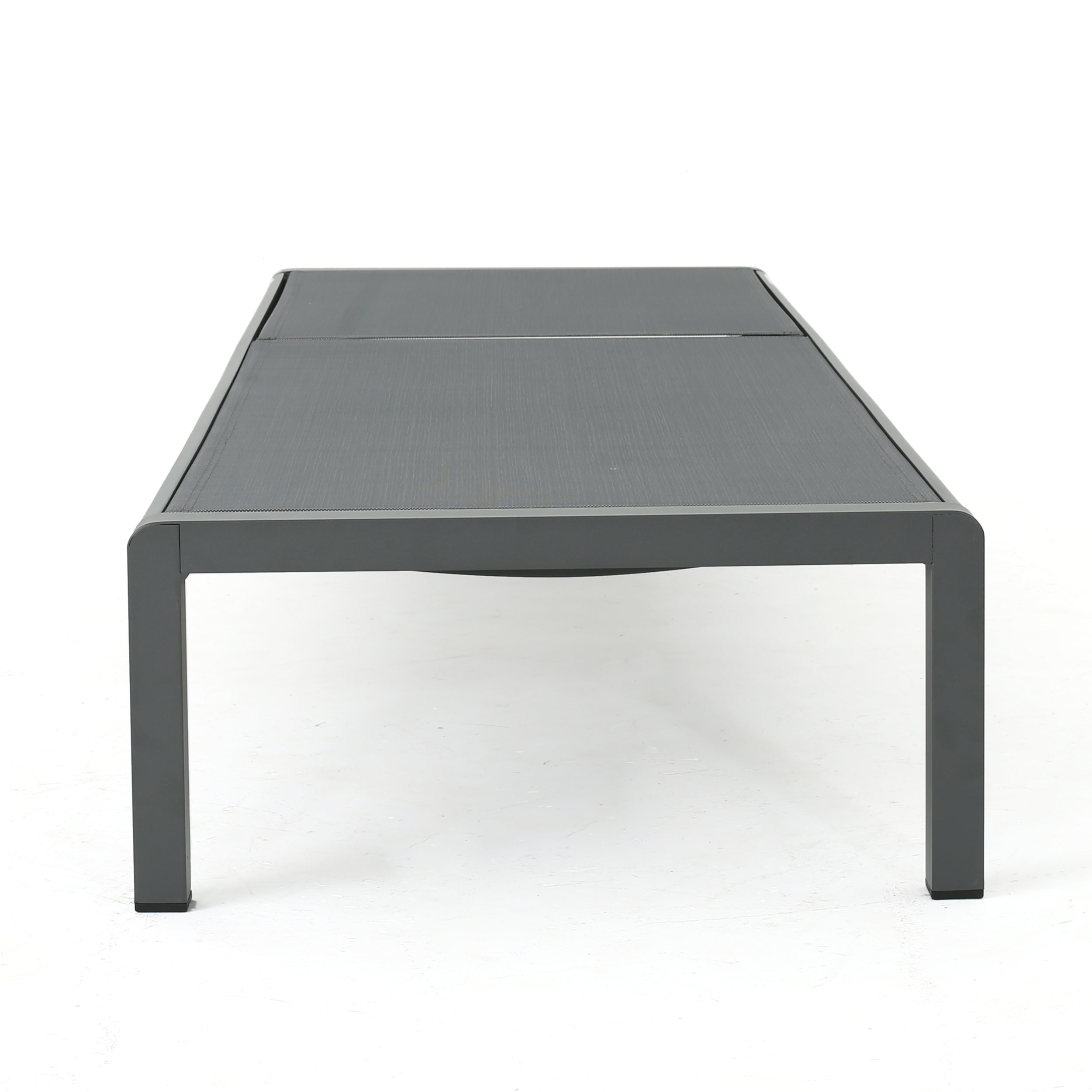 Christopher Knight Home® Grey Outdoor Aluminum Chaise Lounge with Mesh Seat - Cape Coral Style