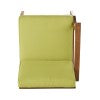 Christopher Knight Home® Outdoor Perla Left-Side Armchair Made of Acacia Wood, Featuring Green Water-Resistant Cushions for Comfort and Easy Maintenance, Dimensions: 26 x 28 x 32.75 Inches