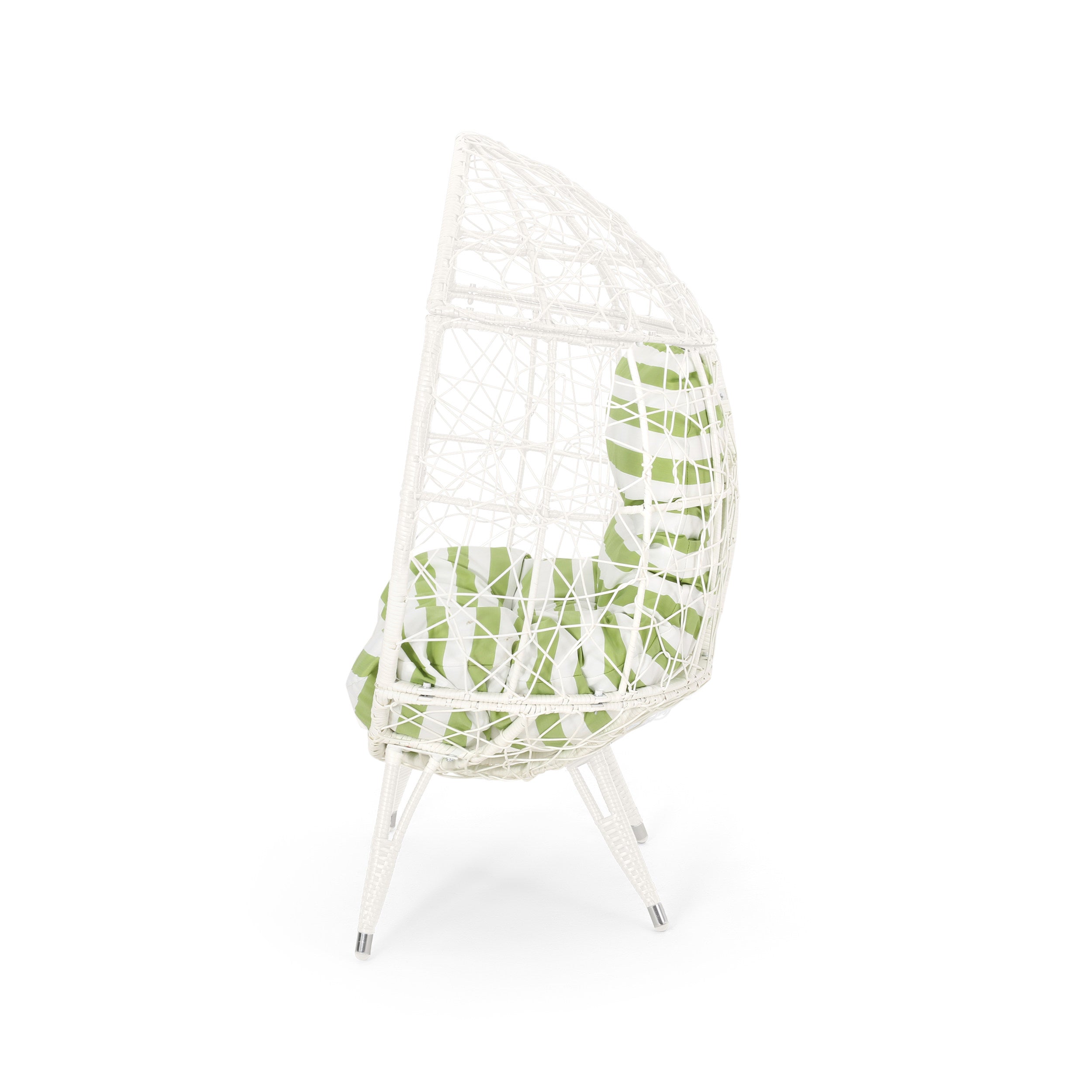 Christopher Knight Home® Stylish Gianni Teardrop-shaped Outdoor Wicker Chair with Comfortable Cushion - A Perfect Seating Option for Outdoor Spaces