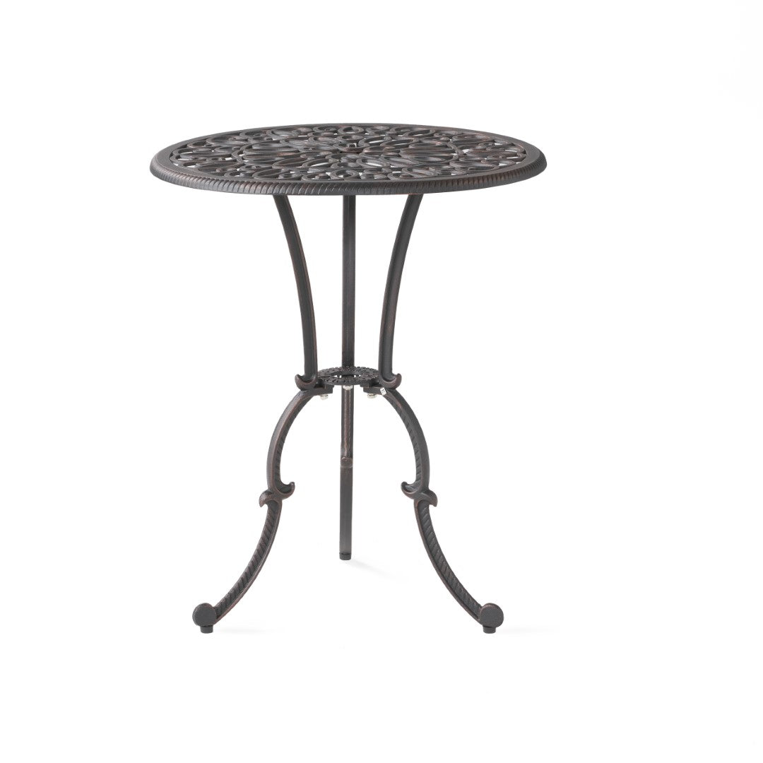 Christopher Knight Home® Charleston Bistro Set: Durable Aluminum & Iron for Cozy Outdoor Dining