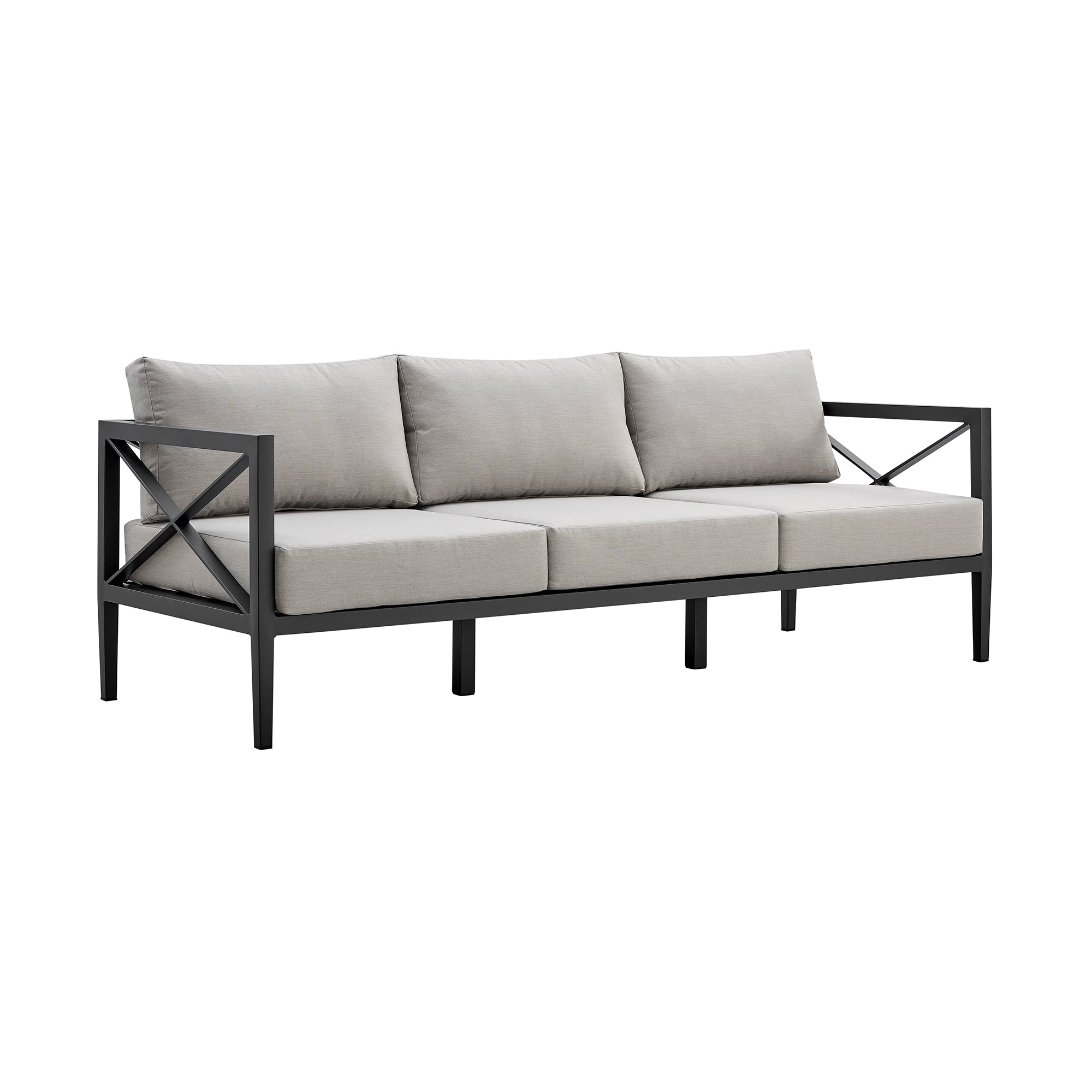 Sonoma 4-Piece Outdoor Conversation Set - Durable Aluminum Frame & Waterproof Comfort Cushions