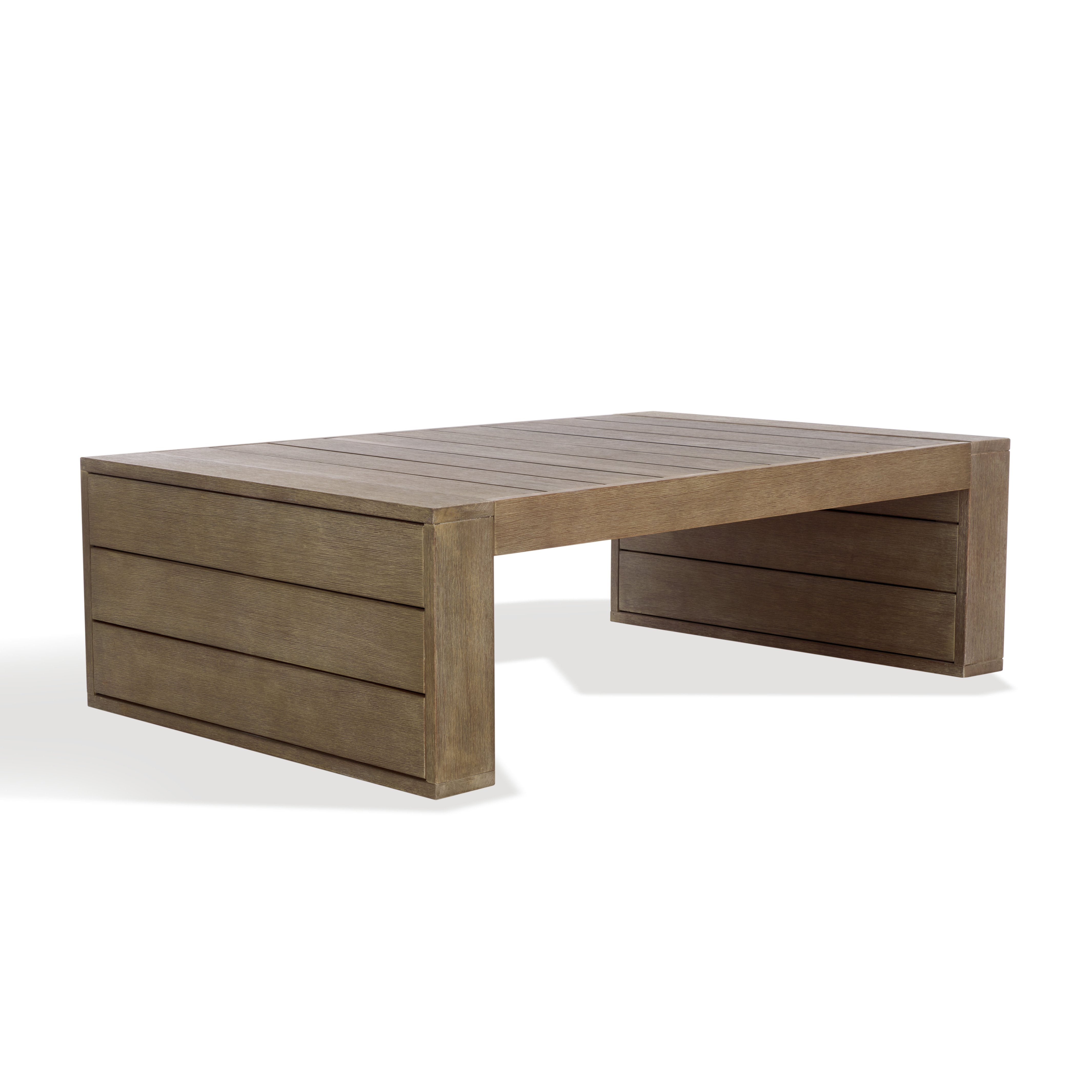 Santiago Eucalyptus Outdoor Coffee Table - Durable and Elegant for Your Patio