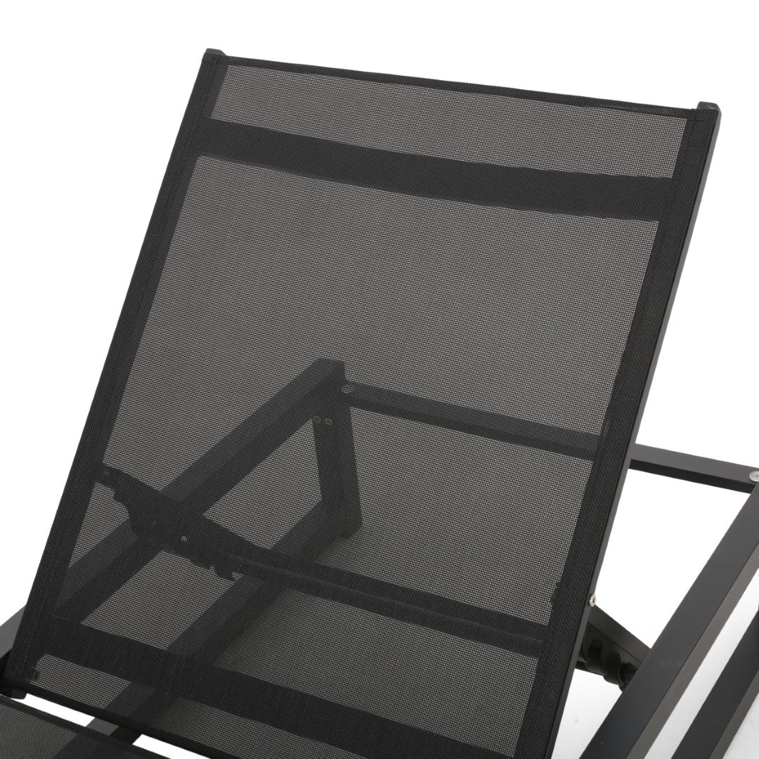 Christopher Knight Home® Premium Adjustable Aluminum Outdoor Chaise Lounge with Mesh Seat - Resort - Style Comfort