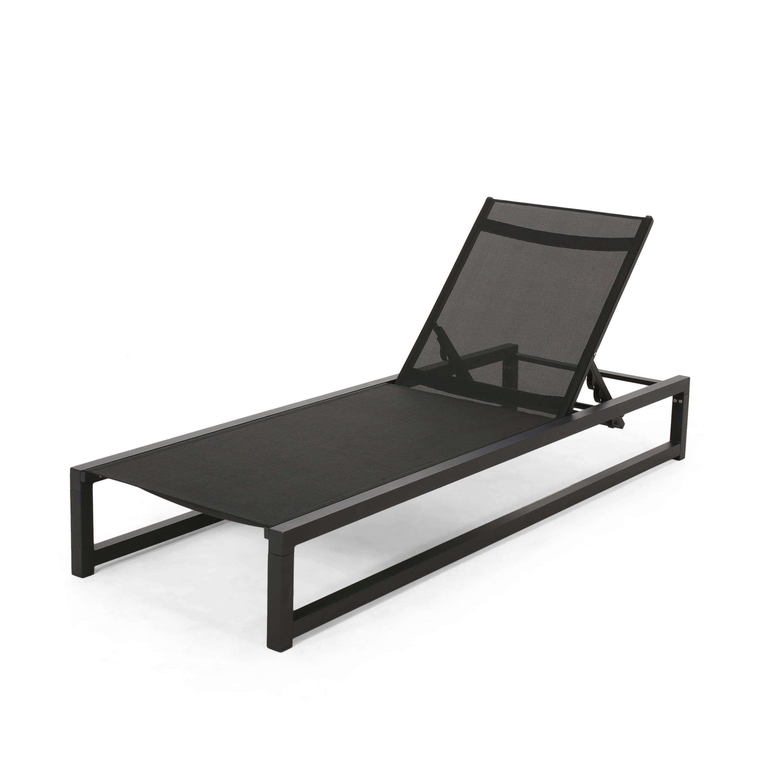 Christopher Knight Home® Premium Adjustable Aluminum Outdoor Chaise Lounge with Mesh Seat - Resort - Style Comfort