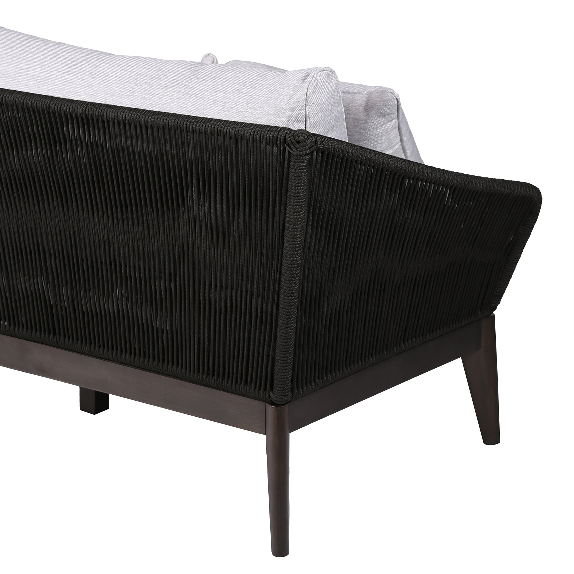 Athos Eucalyptus Rope Outdoor Sofa - Durable, Stylish Patio Seating with Removable Cushions