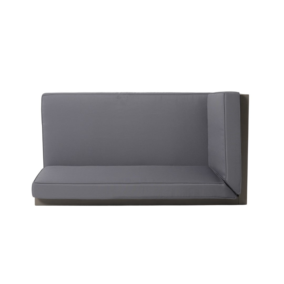 Christopher Knight Home® Outdoor Acacia Wood Corner Bench Set with Water-Resistant Cushions and Matching Coffee Table - Featuring X-Back Design for Elegant Outdoor Seating