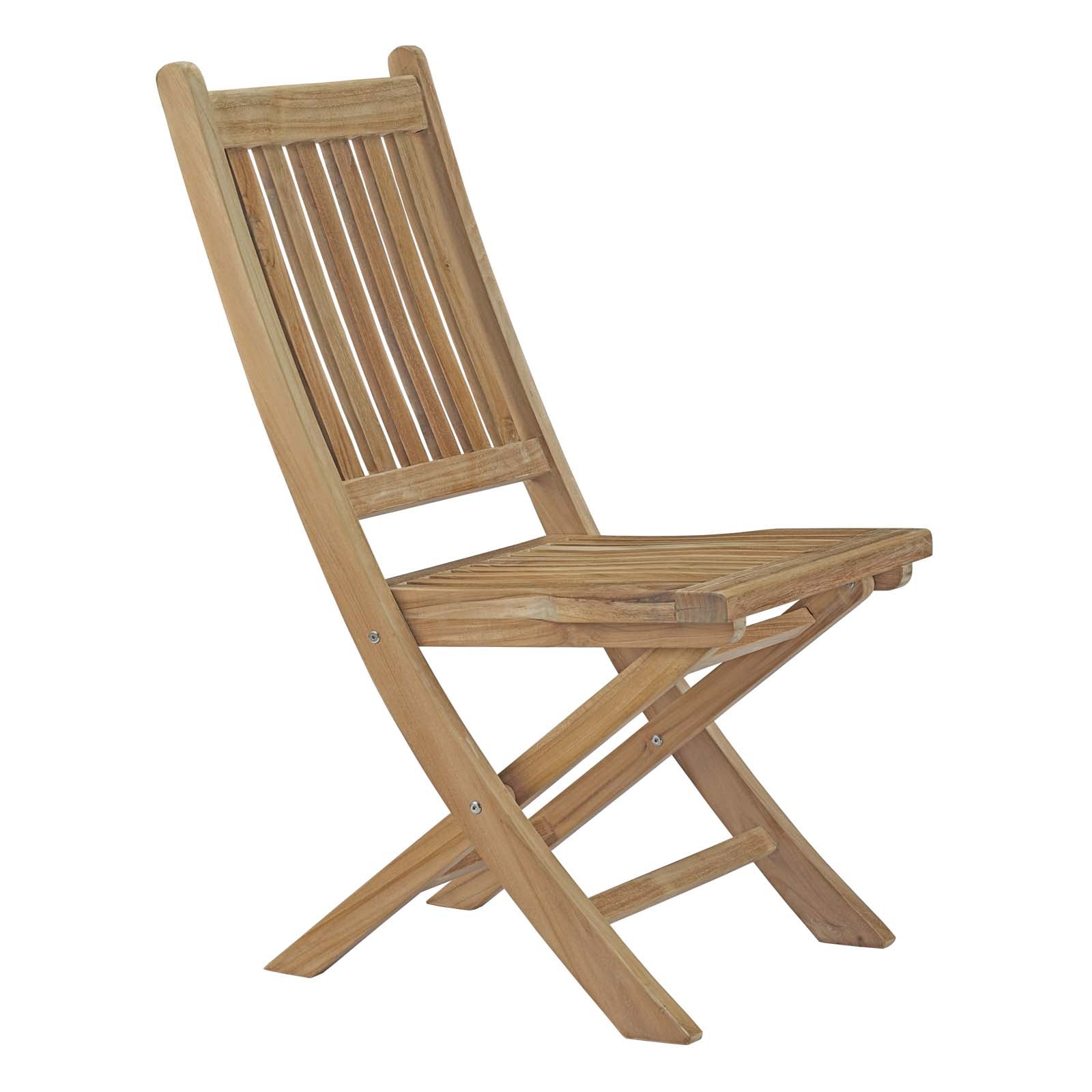 Marina Teak Wood Outdoor Folding Chair - Durable, Stylish & Weather-Resistant Patio Seating Option
