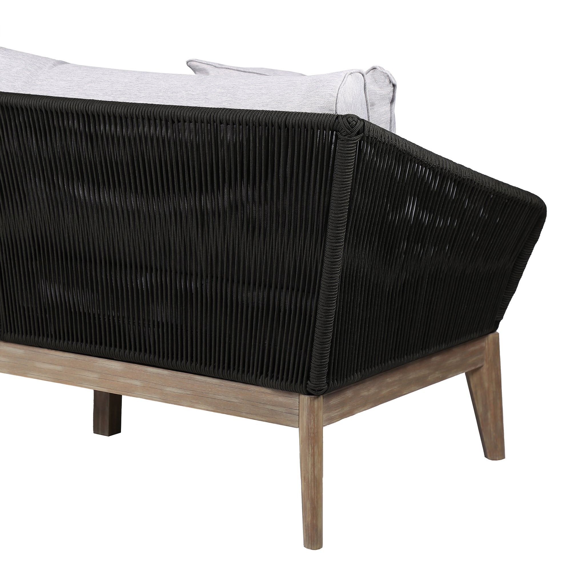 Athos Eucalyptus Rope Outdoor Sofa - Durable, Stylish Patio Seating with Removable Cushions