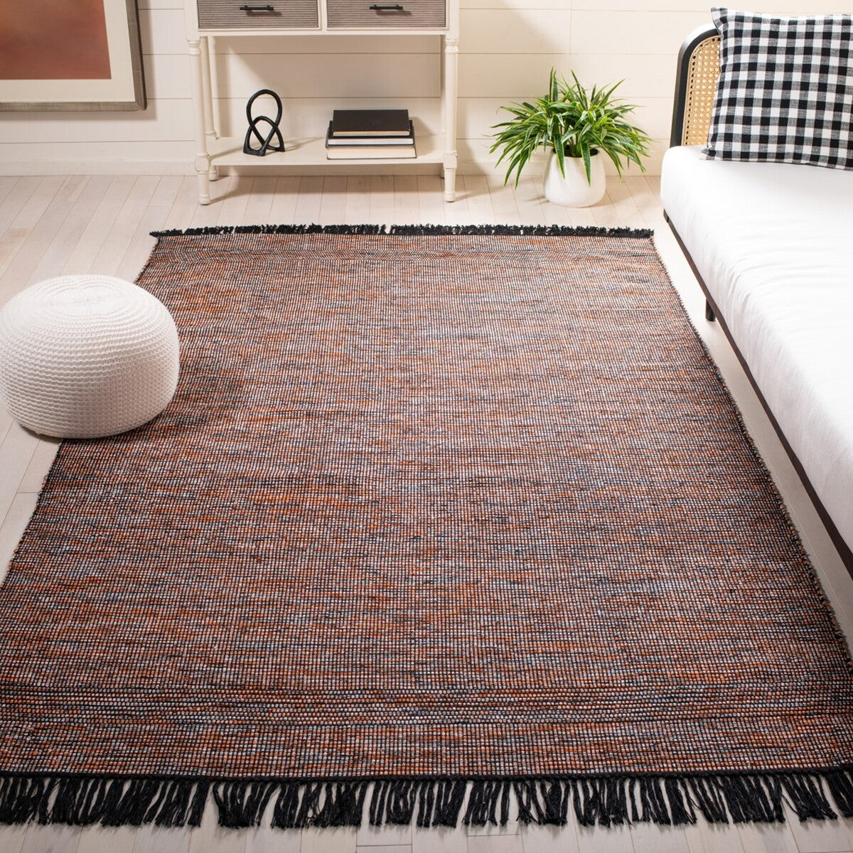 Luxurious Hand - Woven 100% Cotton Rug from India for Any Space