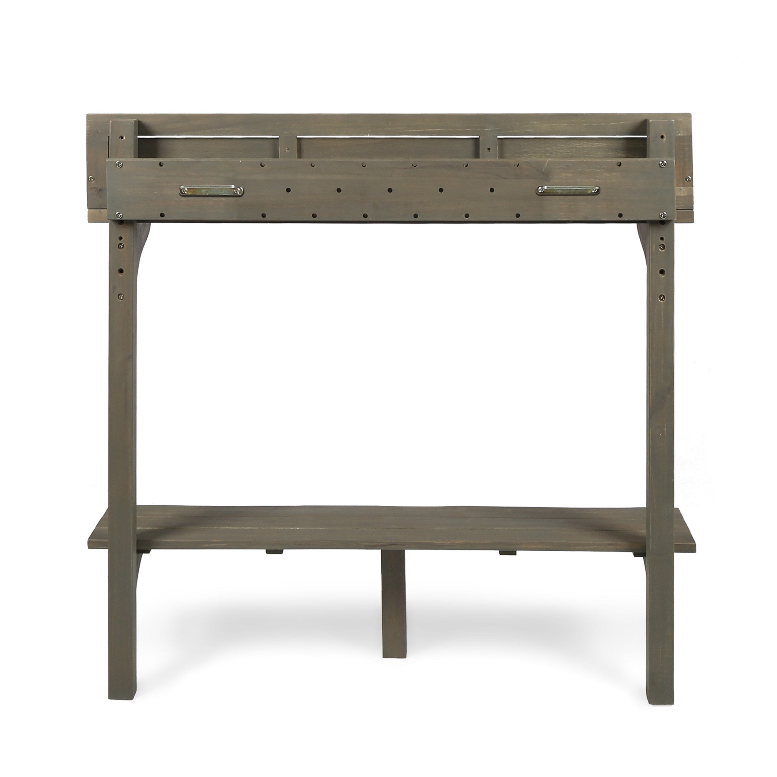 Christopher Knight Home® Caribbean-Style Grey Outdoor Acacia Wood Balcony Bar Table