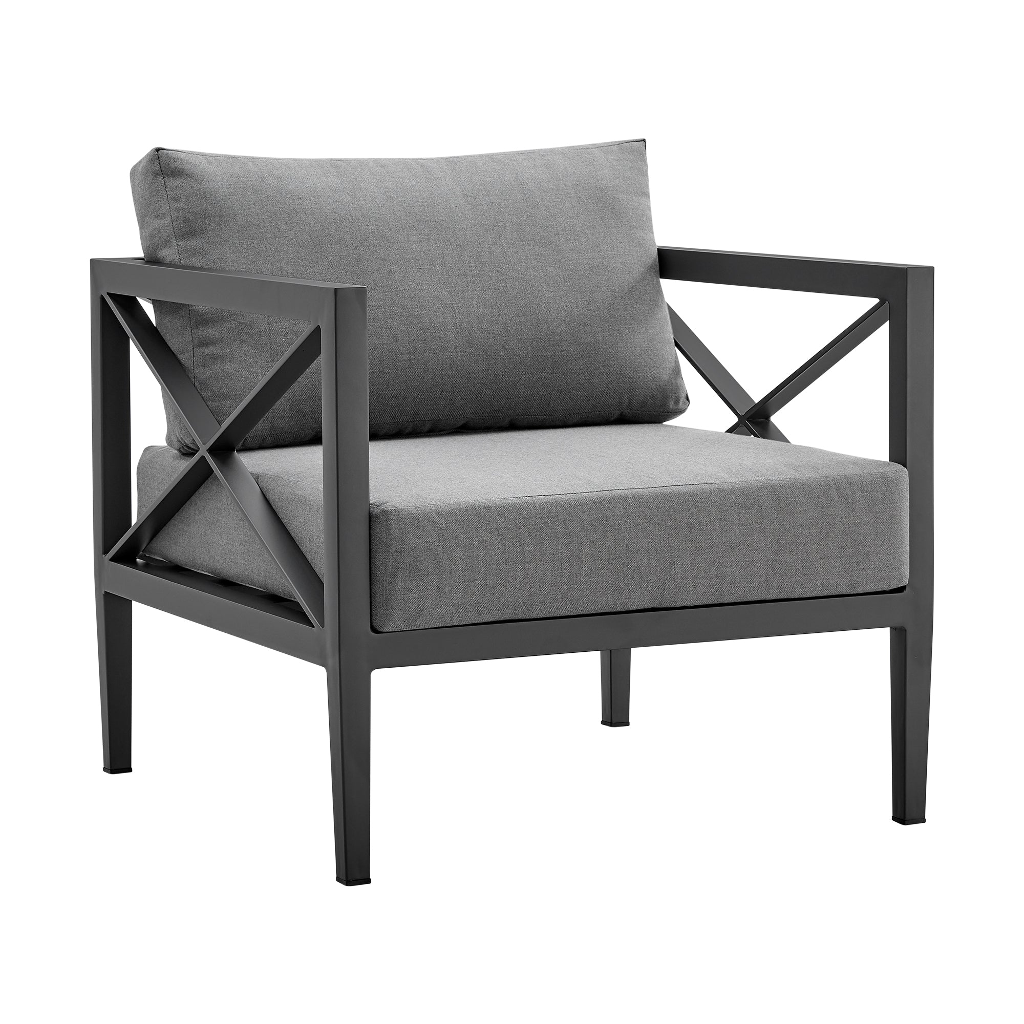 Sonoma 4-Piece Outdoor Conversation Set - Durable Aluminum Frame & Waterproof Comfort Cushions