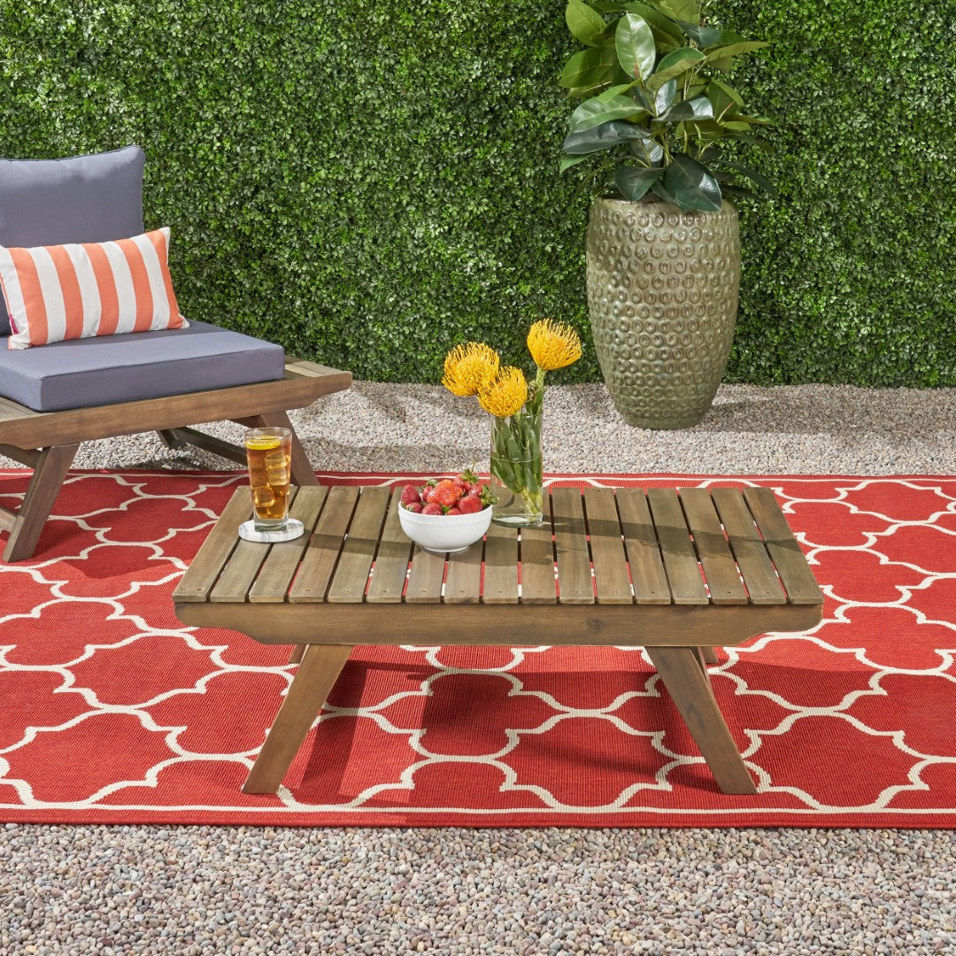 Christopher Knight Home® Sedona Natural Acacia Wood Outdoor Coffee Table - Sleek & Durable Design