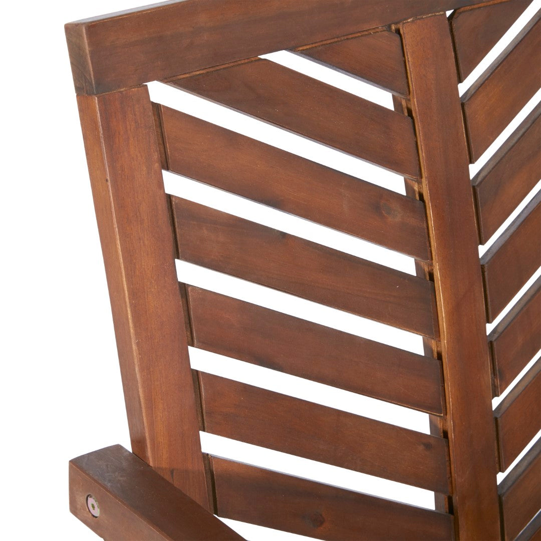 Stylish Outdoor Patio Wood Chairs - A Set of Two Acacia Hardwood Seats for Relaxing and Enjoying the Outdoors