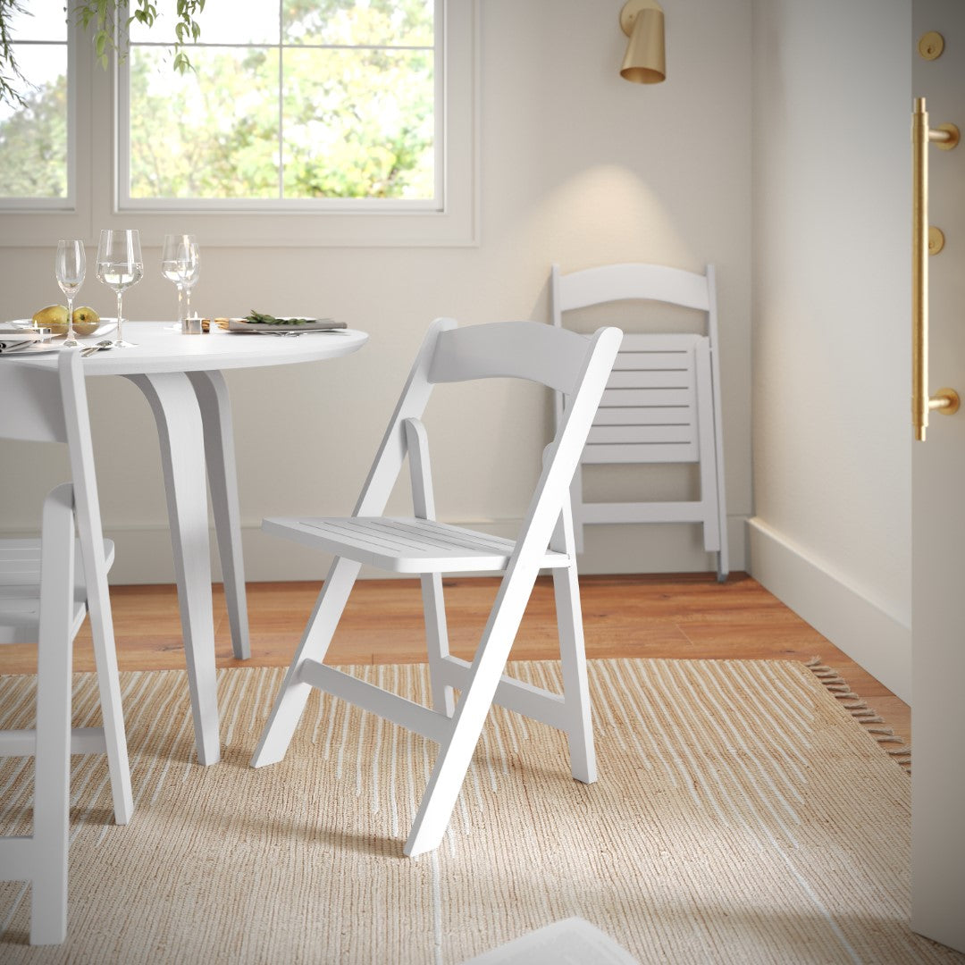 High - Quality Commercial - Use Solid Oak and Beechwood Folding Dining Chair