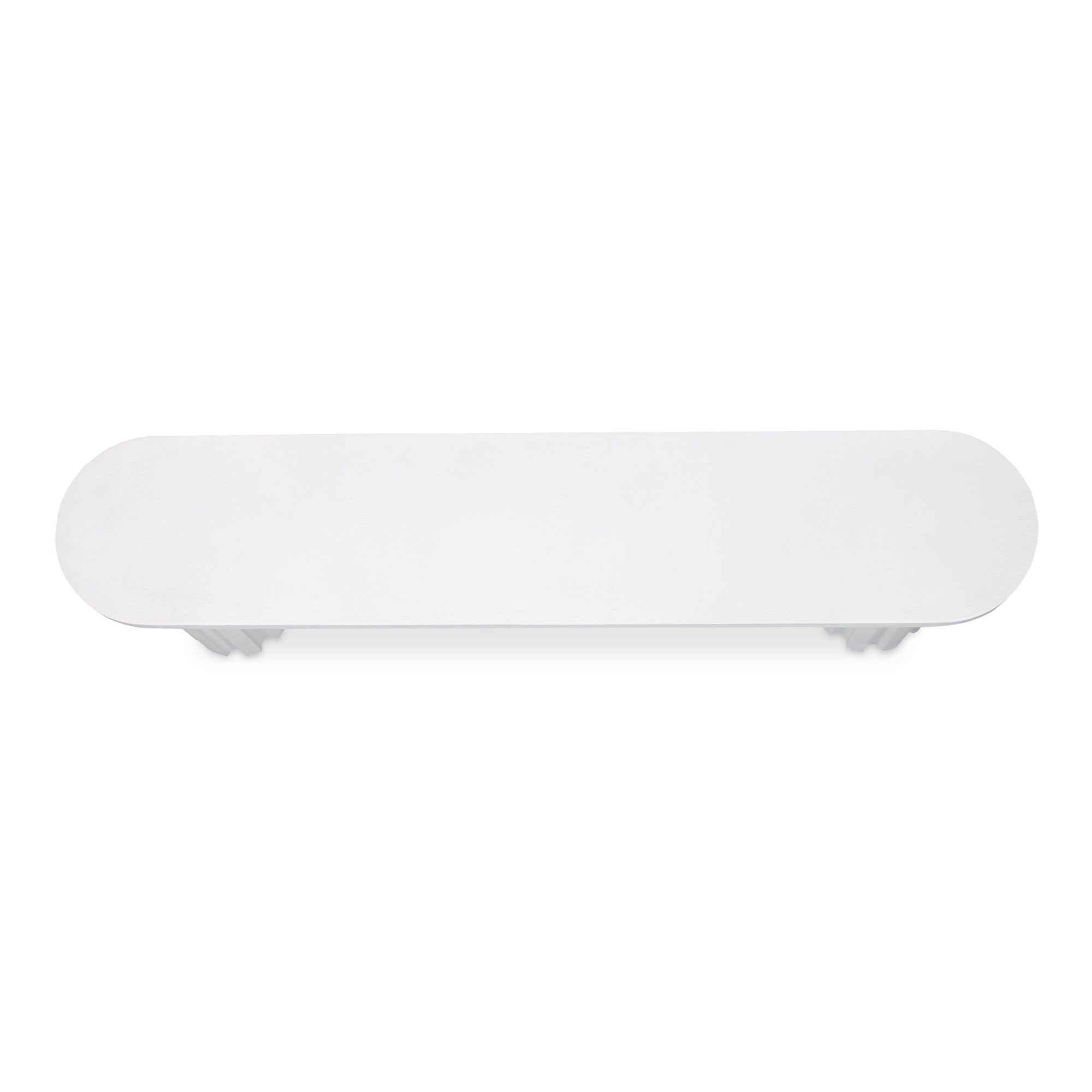 Stylish Eris Outdoor Dining Bench with Unique Fluted Design in Glass Fiber Reinforced Concrete