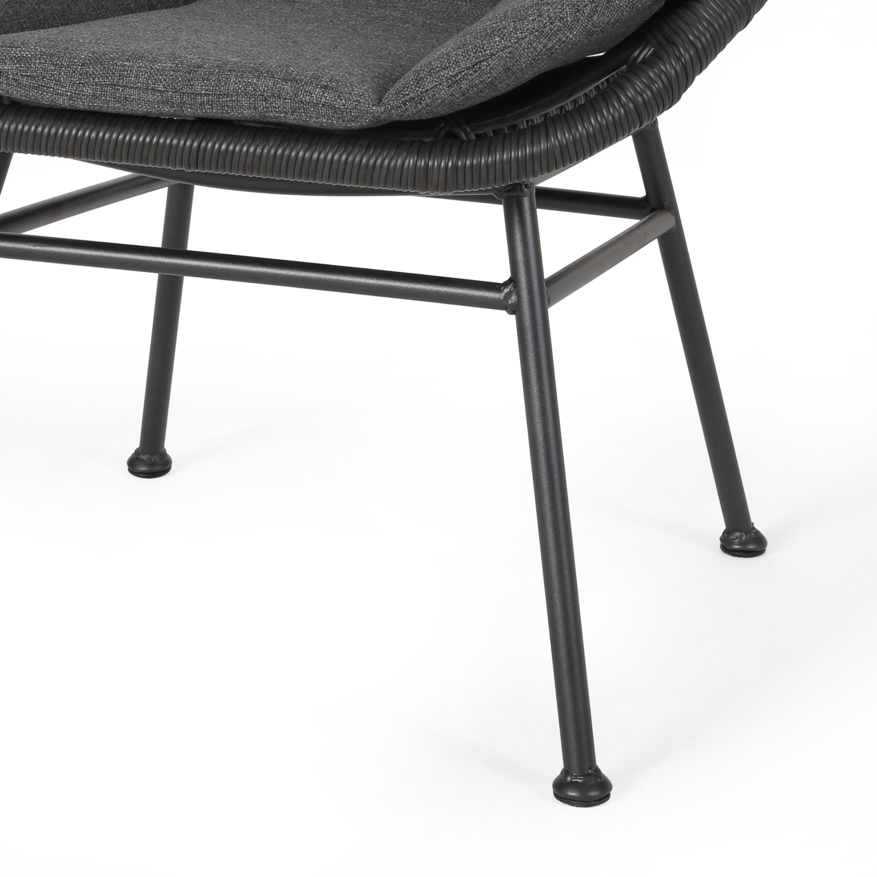 Christopher Knight Home® La Habra 2-Piece Modern Outdoor Club Chairs with Faux Rattan Design