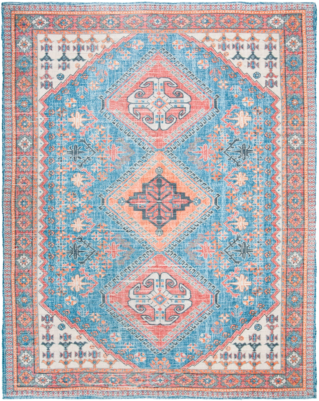 Luxurious Hand - Loomed Saffron Rug: 80% Polyester, 20% Cotton for Stylish Home Decor