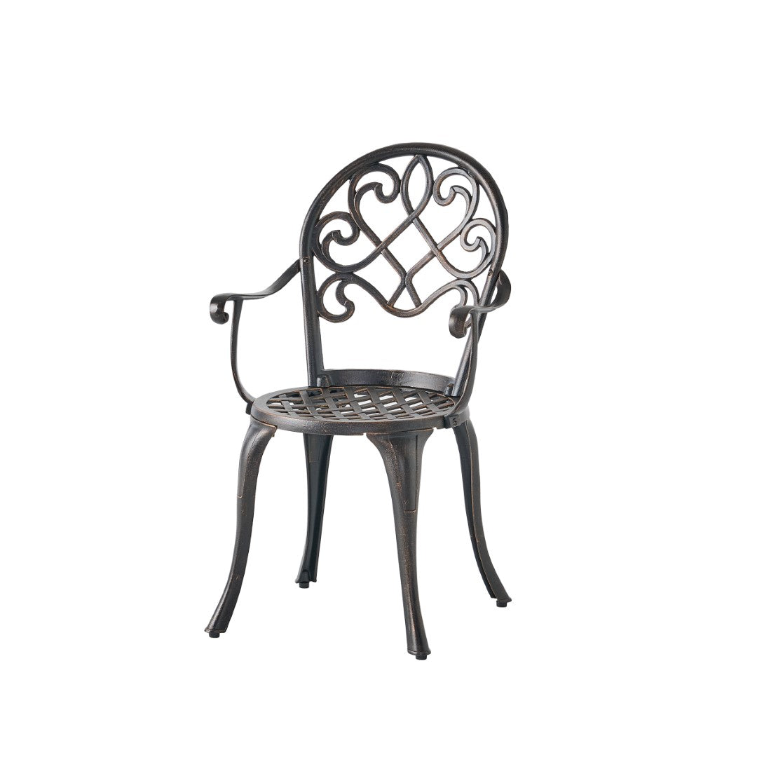 Christopher Knight Home® Angeles Outdoor Cast Aluminum Bistro Dining Set with Integrated Ice Bucket for Al Fresco Meals