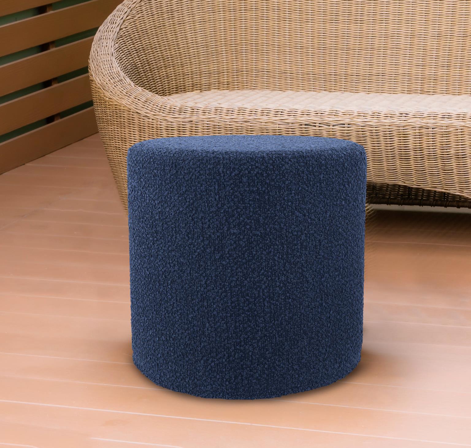 Patio No-Tip Cylinder Short – Versatile Foam Ottoman for Indoor and Outdoor Comfort and Style