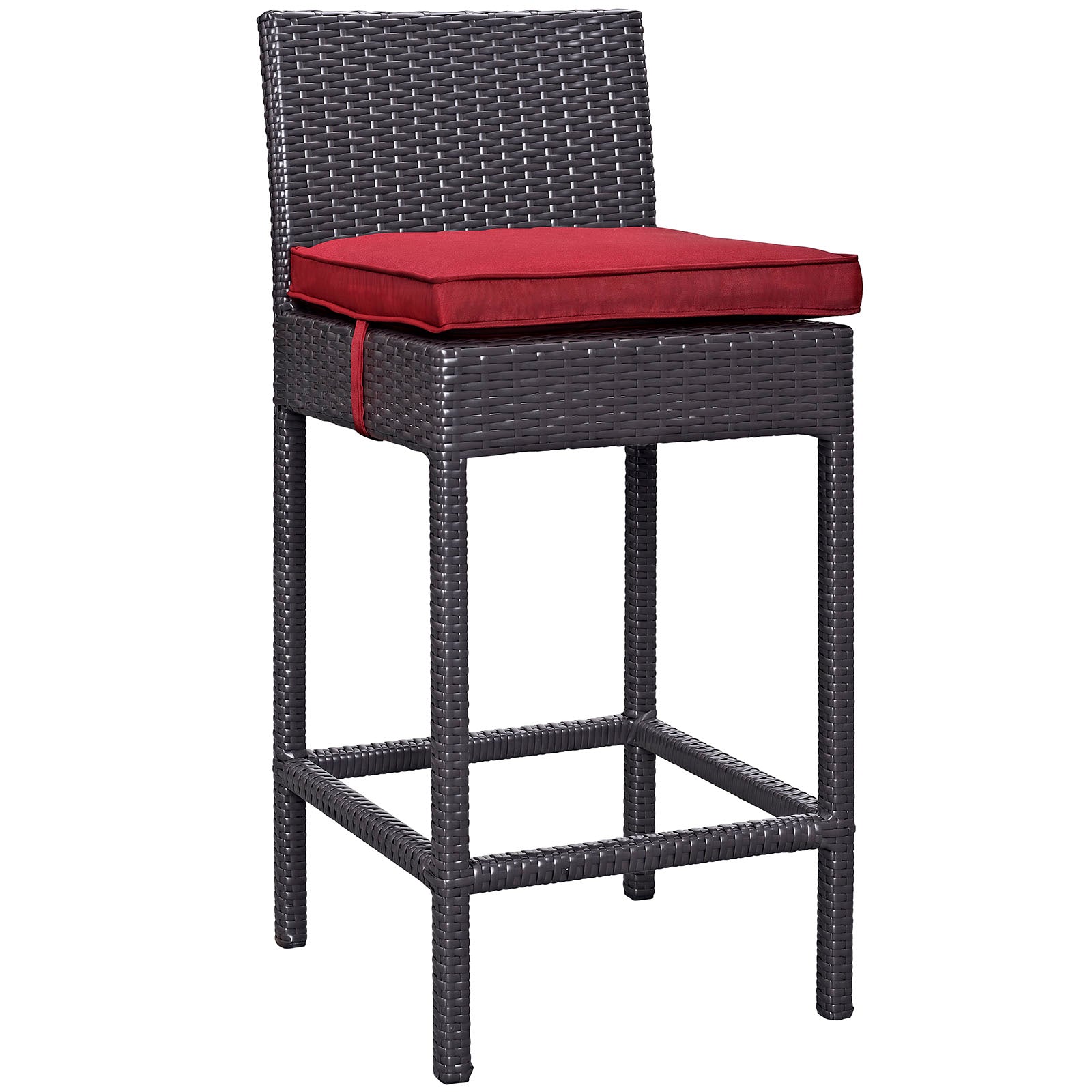 Convene 5-Piece Stylish Synthetic Rattan Weave Outdoor Patio Pub Set for Various Entertaining Occasions