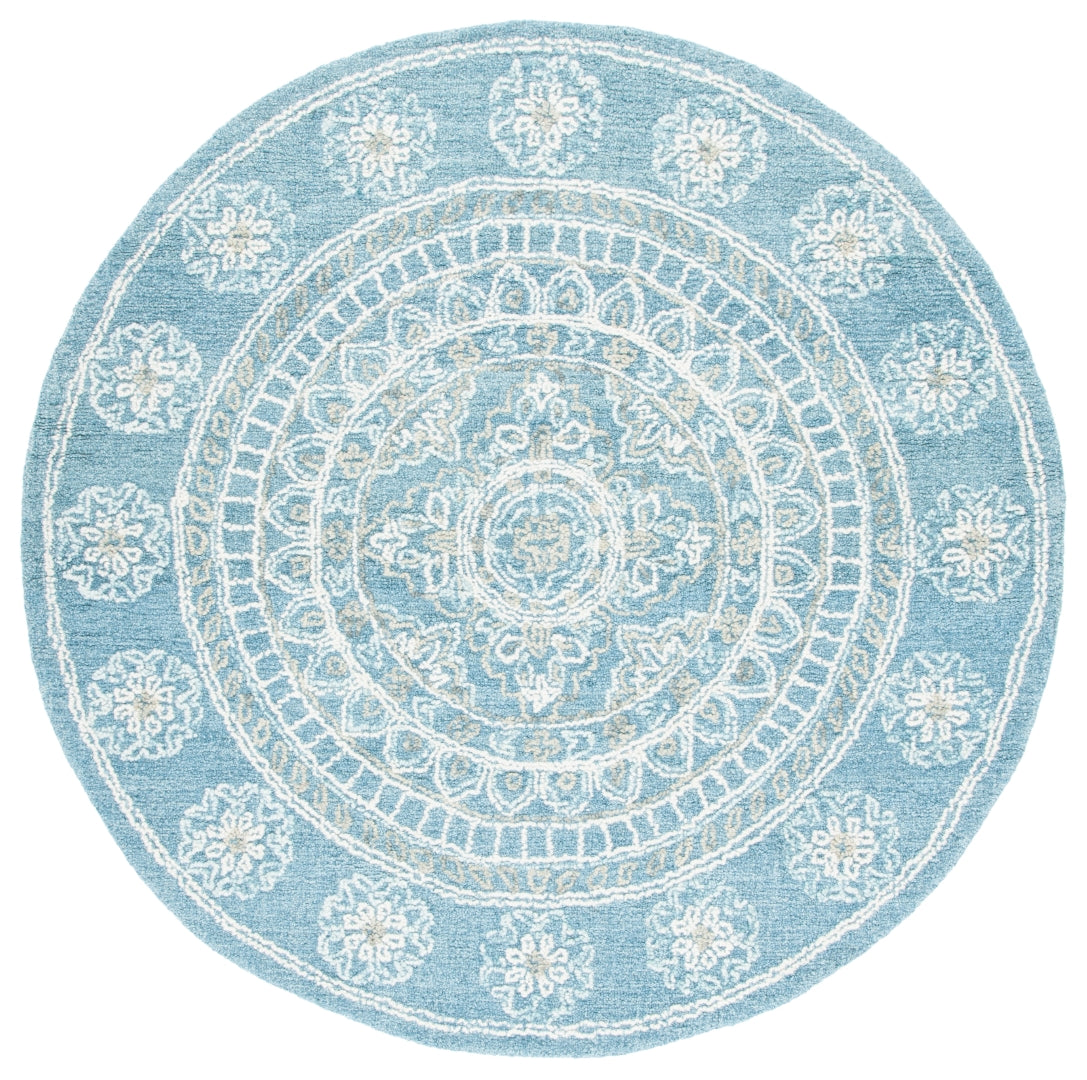 Exquisite Hand - Tufted Wool and Cotton Blossom Rug: A Luxurious Addition for Elegant Home Decor and Enhanced Comfort