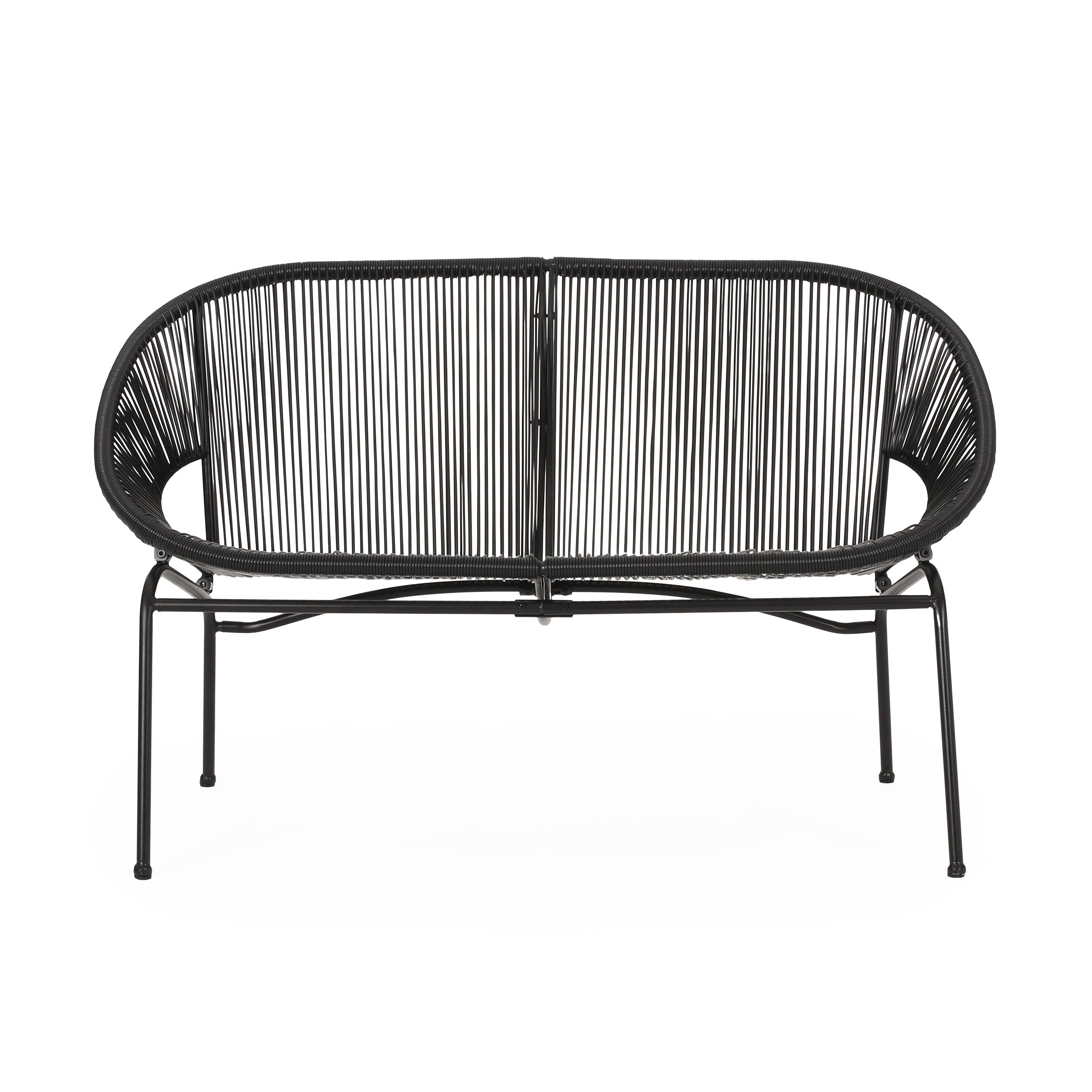 Christopher Knight Home® Durable Contemporary Outdoor Basket Loveseat with Hammock Weave