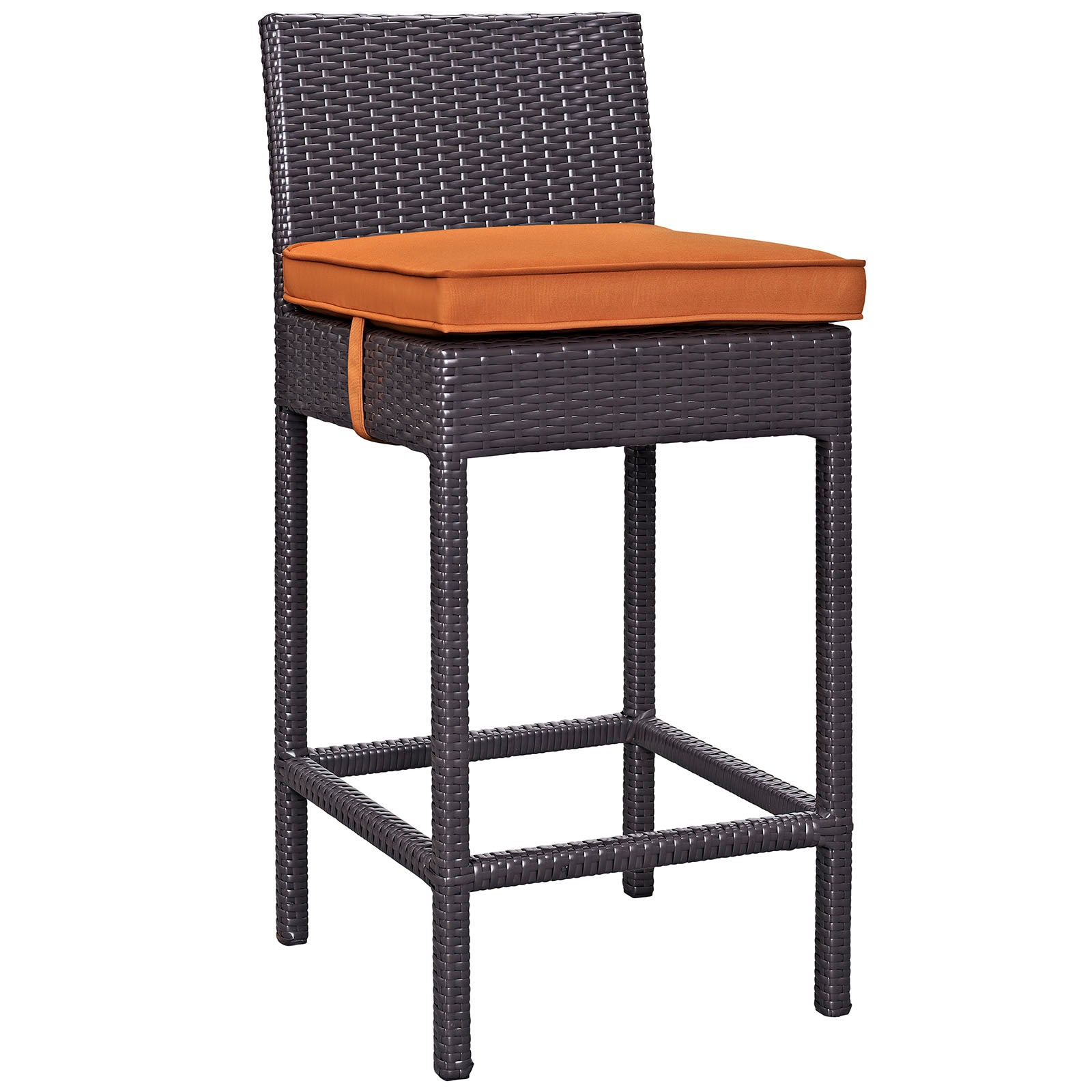 Convene 5-Piece Stylish Synthetic Rattan Weave Outdoor Patio Pub Set for Various Entertaining Occasions