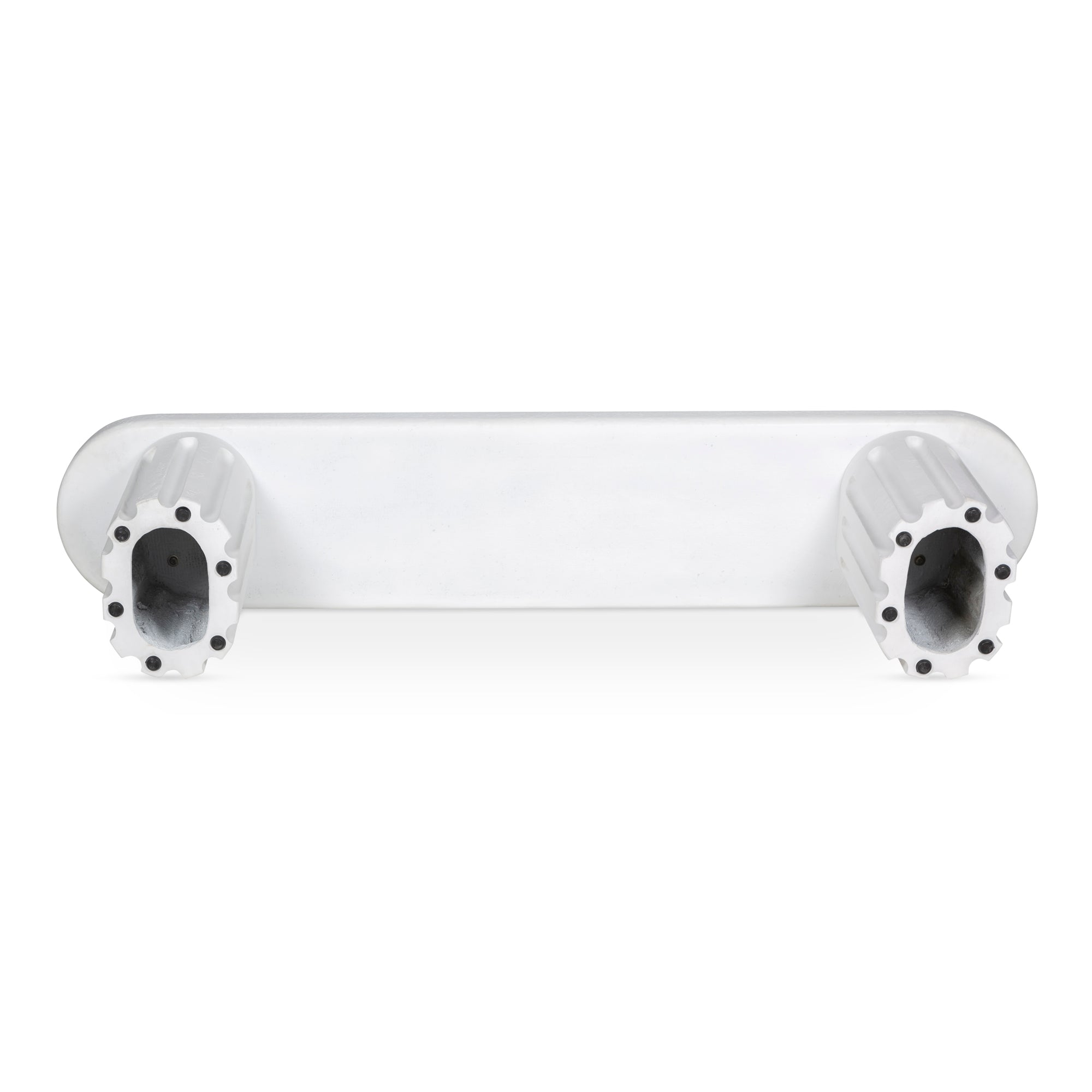 Stylish Eris Outdoor Dining Bench with Unique Fluted Design in Glass Fiber Reinforced Concrete