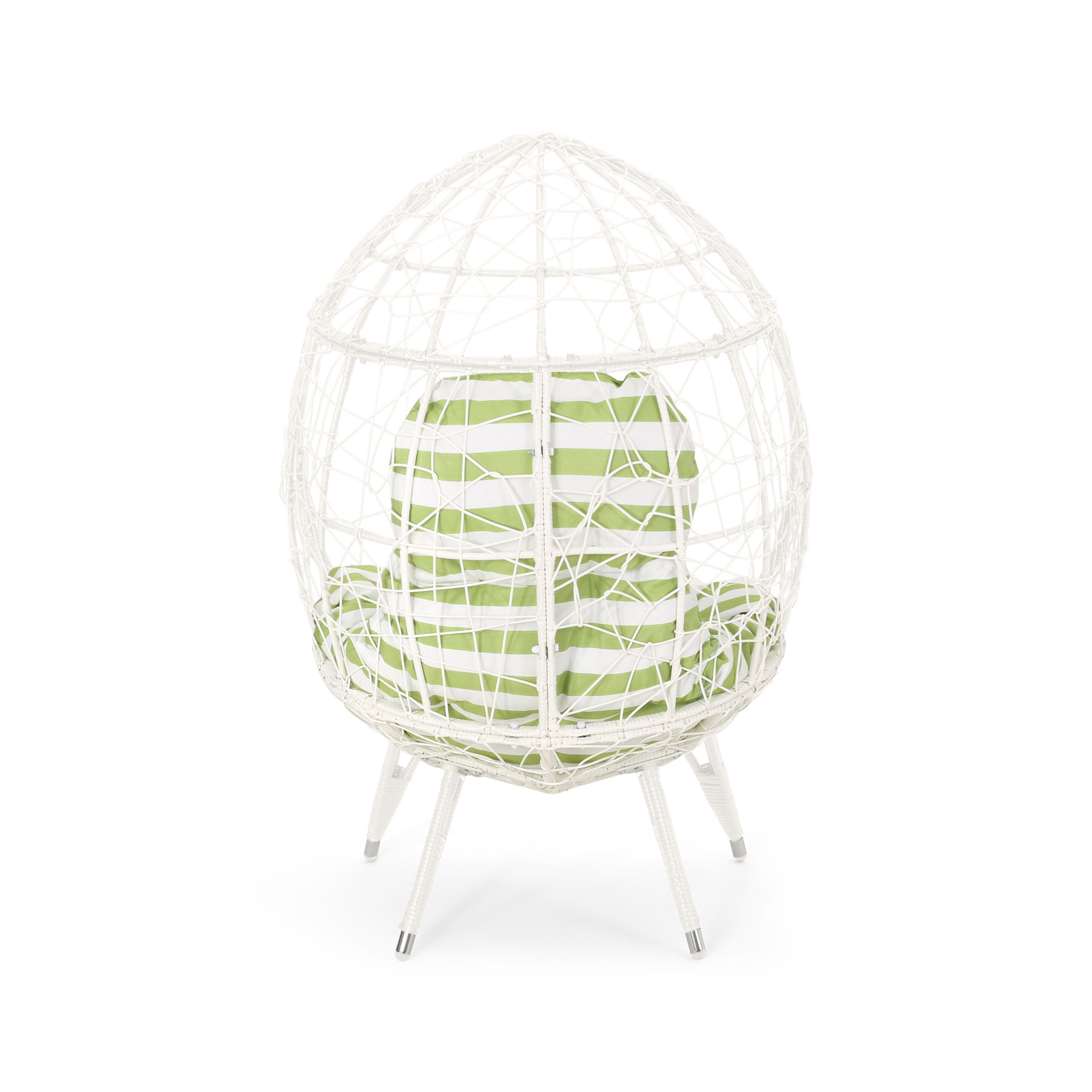 Christopher Knight Home® Stylish Gianni Teardrop-shaped Outdoor Wicker Chair with Comfortable Cushion - A Perfect Seating Option for Outdoor Spaces