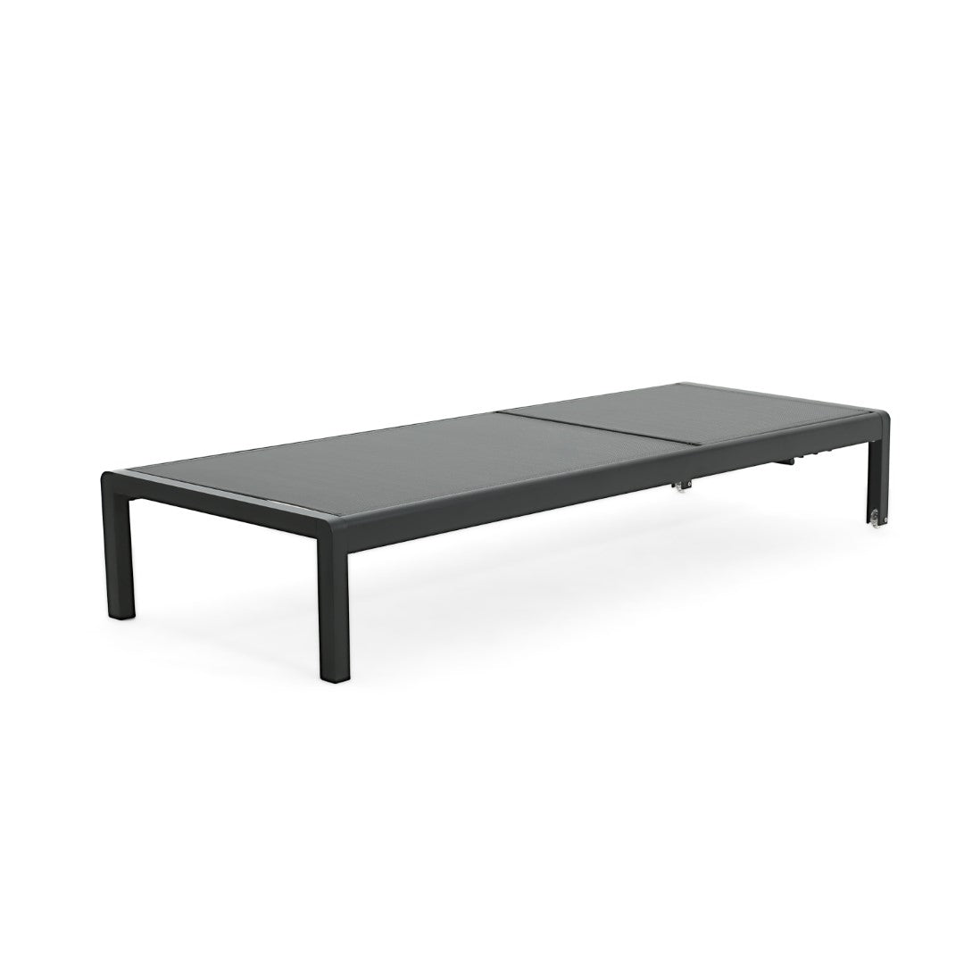 Christopher Knight Home® Cape Coral Premium 2-Piece Outdoor Black Chaise Lounge Set for Relaxing