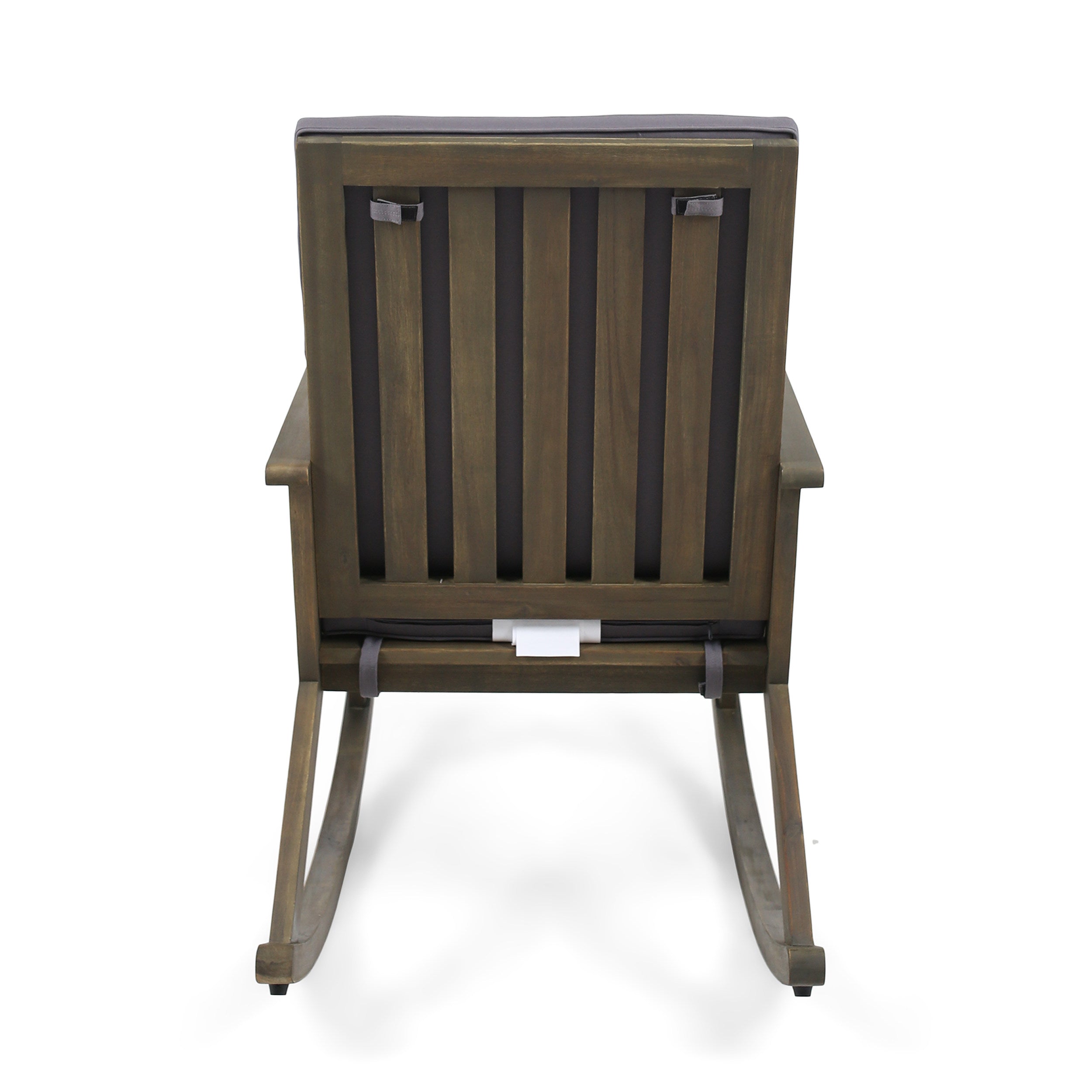 Christopher Knight Home® Gus Acacia Wood Outdoor Rocking Chair with Comfortable Cushion: A Durable, Safe, and Stylish Seating Option for Relaxation