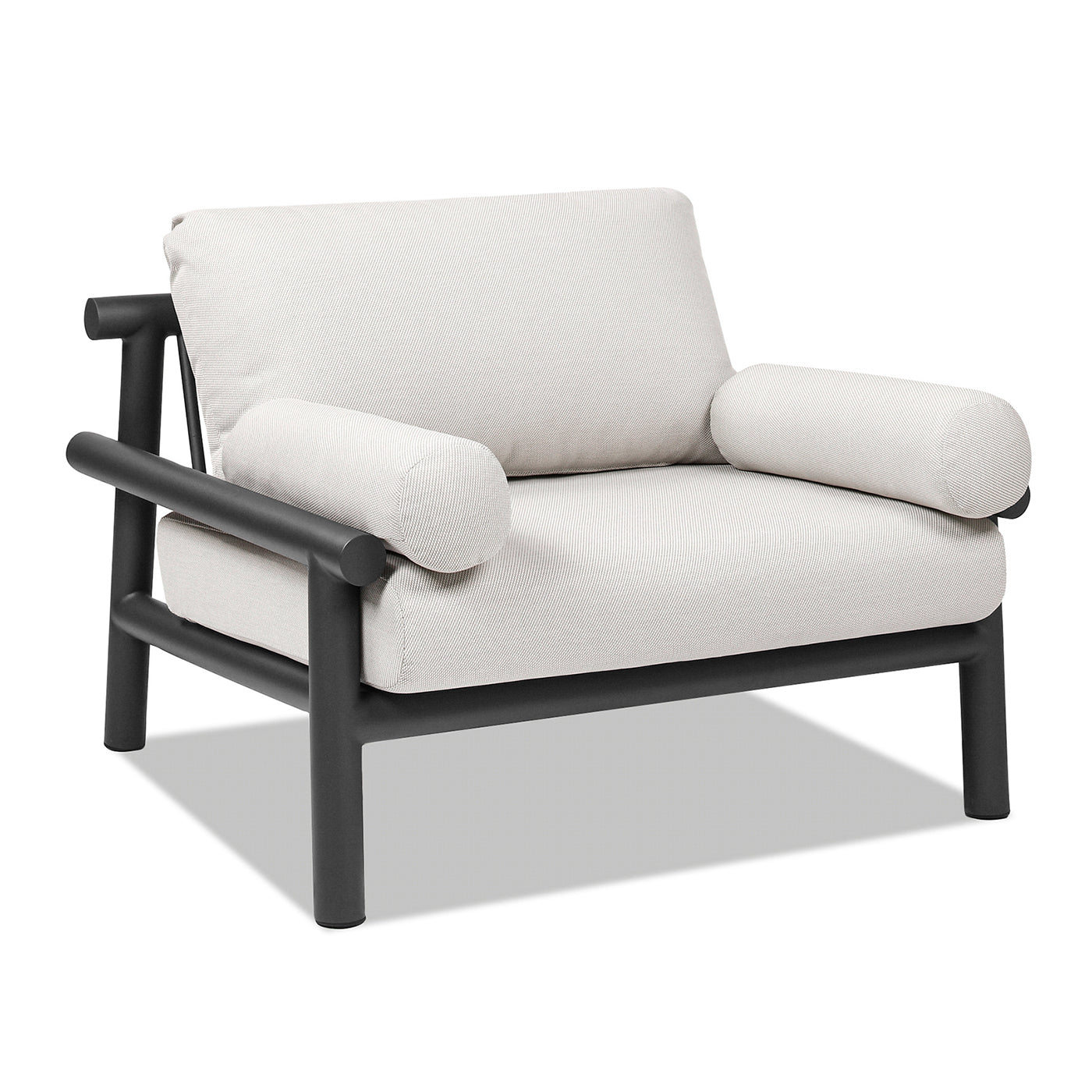 Stylish Wheat Beige Zara 39.5 Patio Armchair for Comfortable Outdoor Relaxation