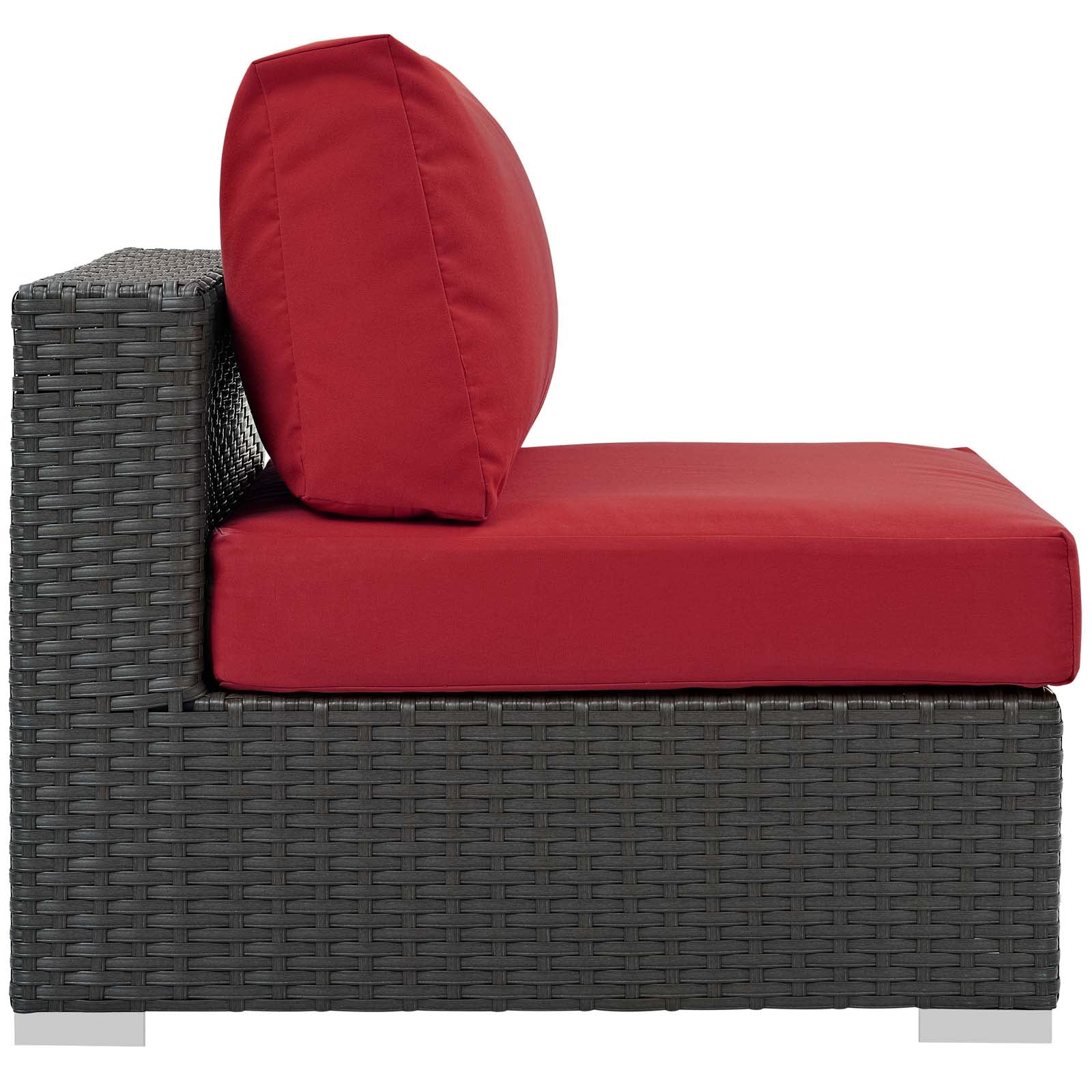 Sojourn Stylish and Durable Outdoor Patio Armless Chair with Premium Sunbrella® Fabric for Unmatched Outdoor Comfort