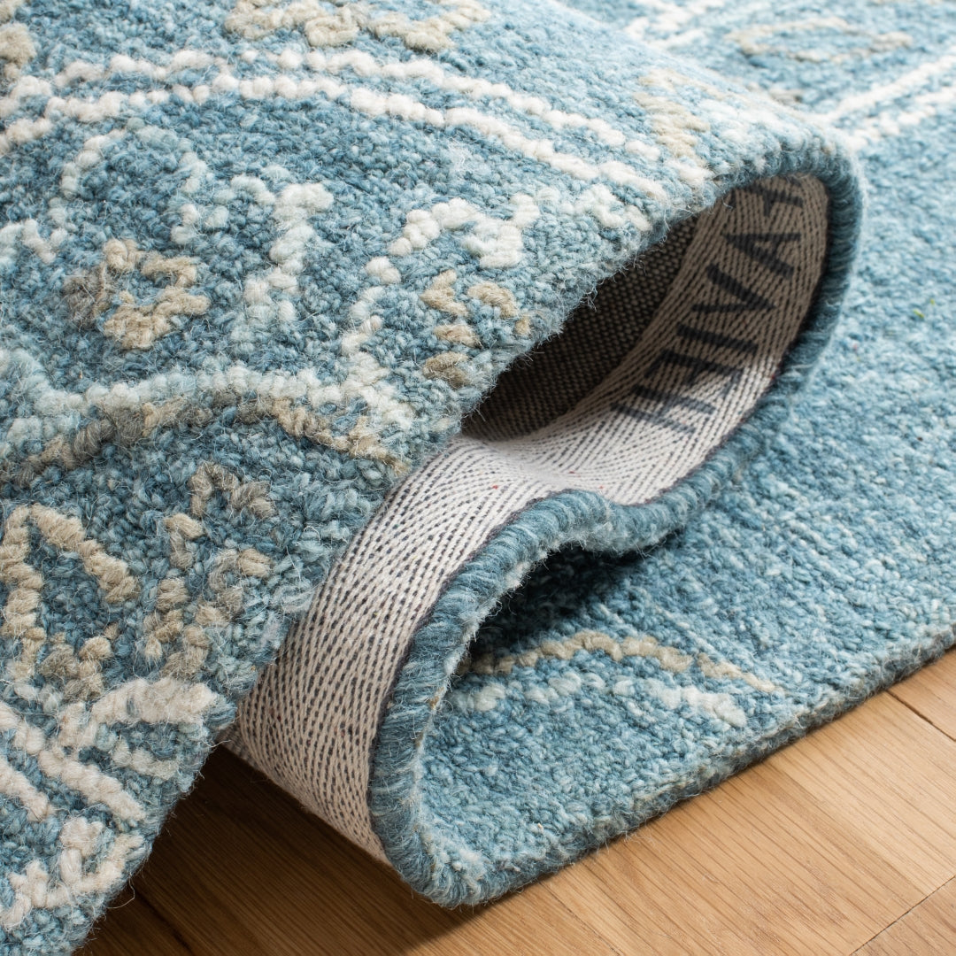 Exquisite Hand - Tufted Wool and Cotton Blossom Rug: A Luxurious Addition for Elegant Home Decor and Enhanced Comfort