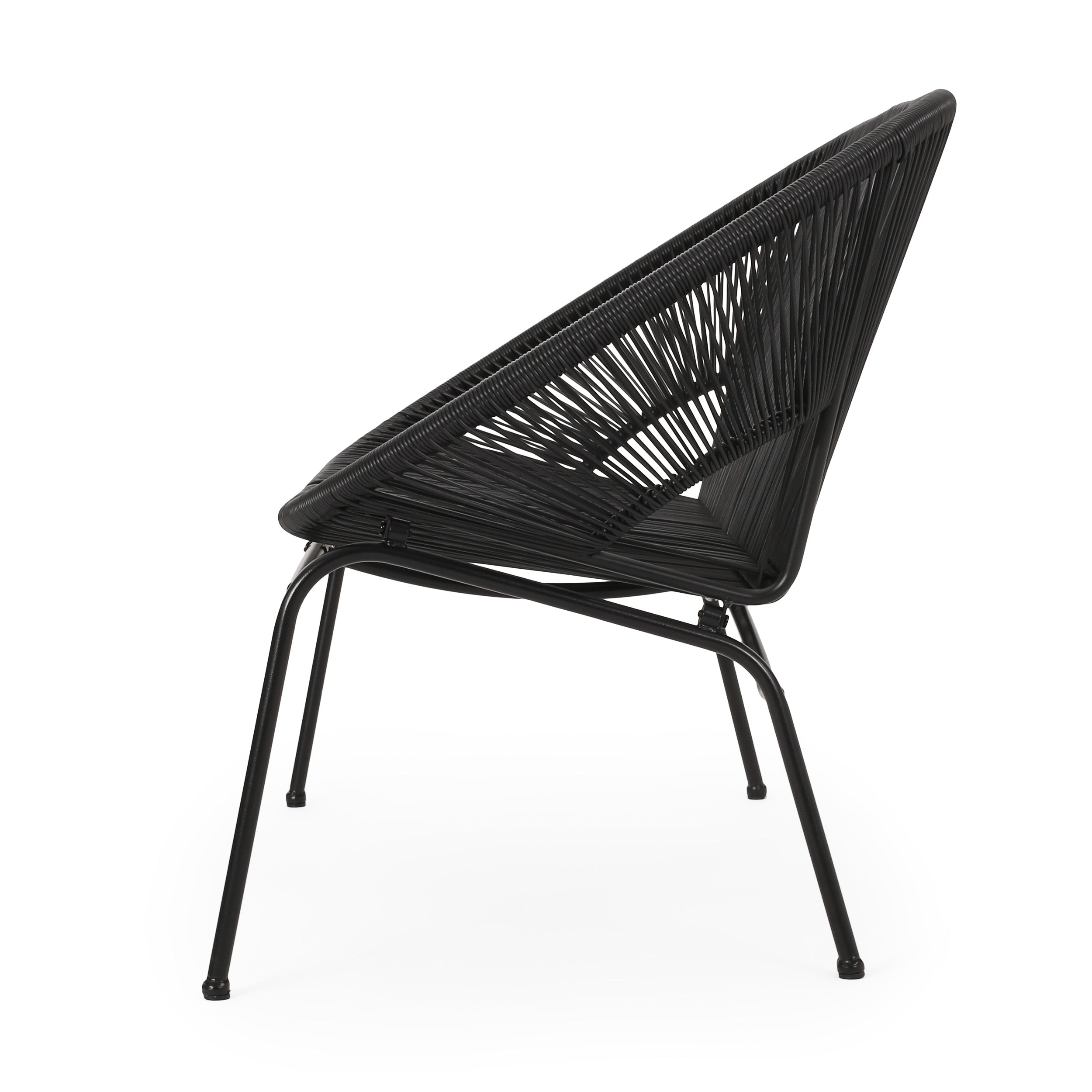 Christopher Knight Home® Durable Contemporary Outdoor Basket Loveseat with Hammock Weave