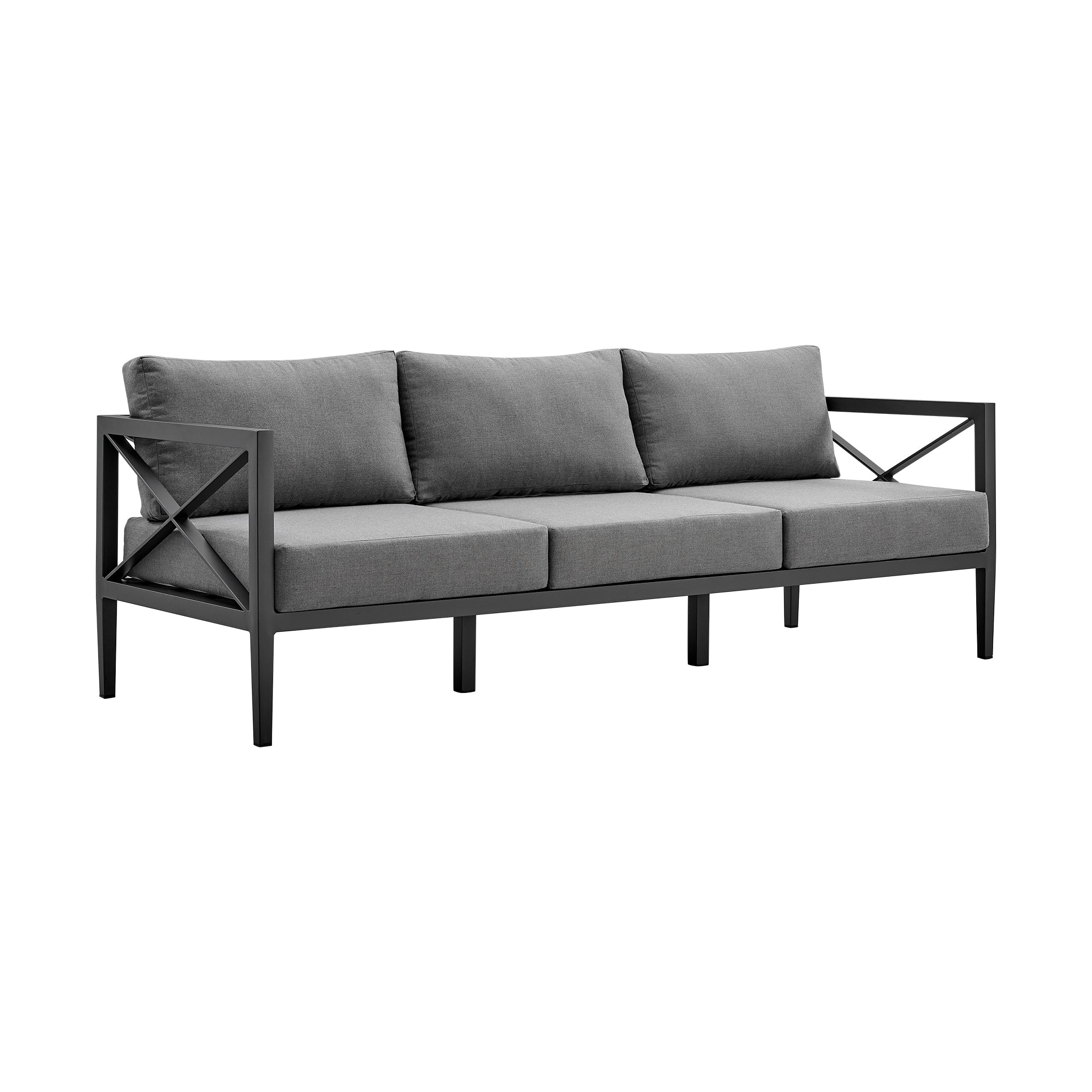 Sonoma 4-Piece Outdoor Conversation Set - Durable Aluminum Frame & Waterproof Comfort Cushions