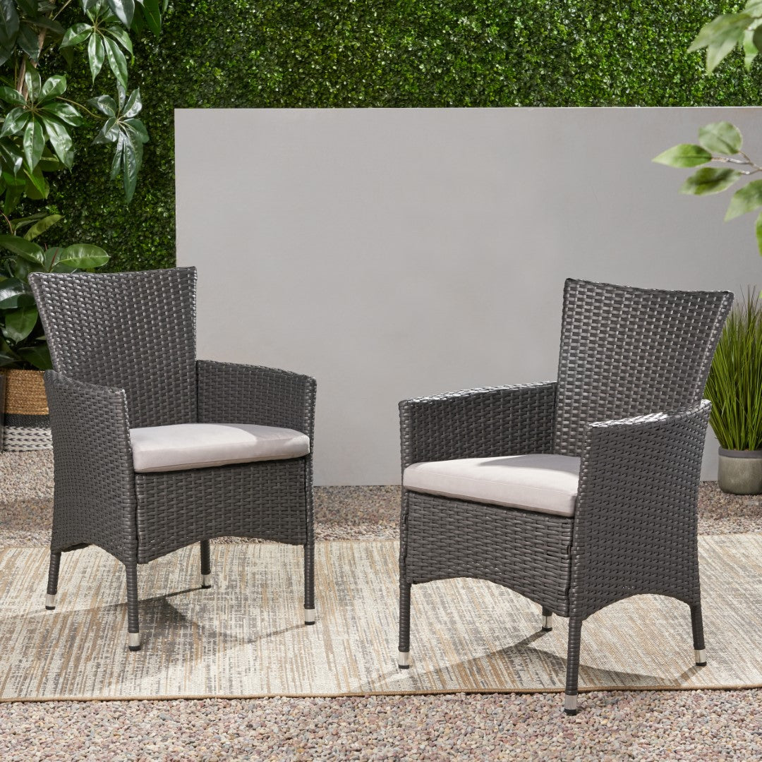 Christopher Knight Home® Malta PE Wicker Outdoor Dining Chairs (Set of 2) - Stylish & Durable