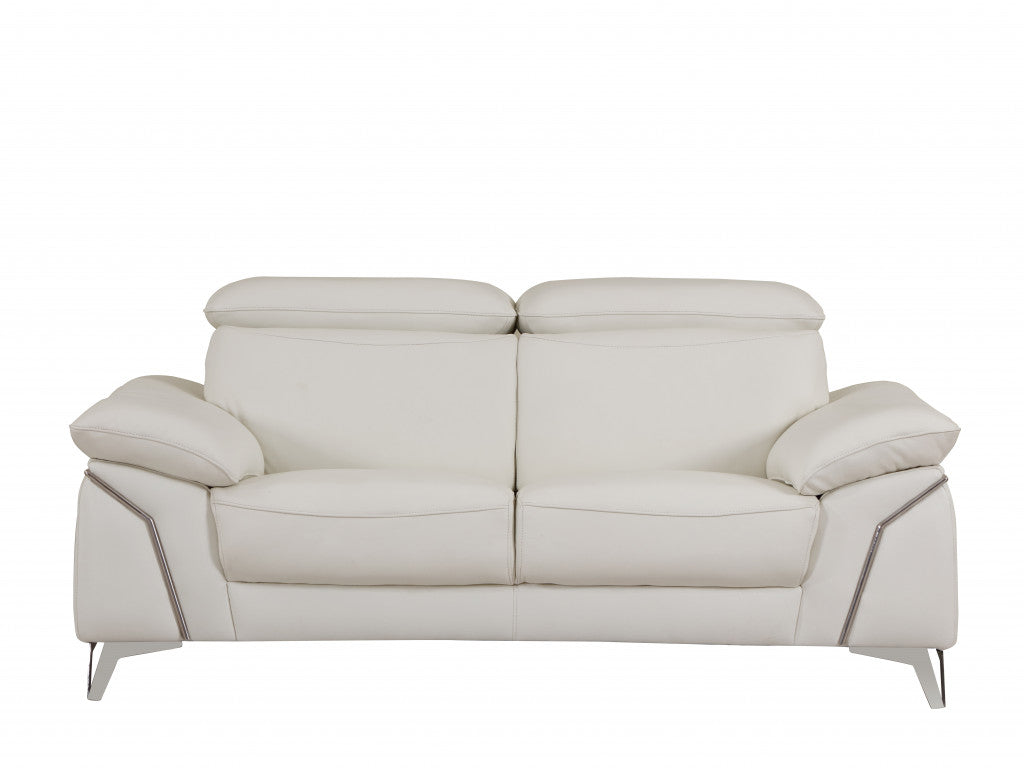 Indoor Italian Leather Seating Set - Luxurious 3-Piece Design for Stylish Home Decor