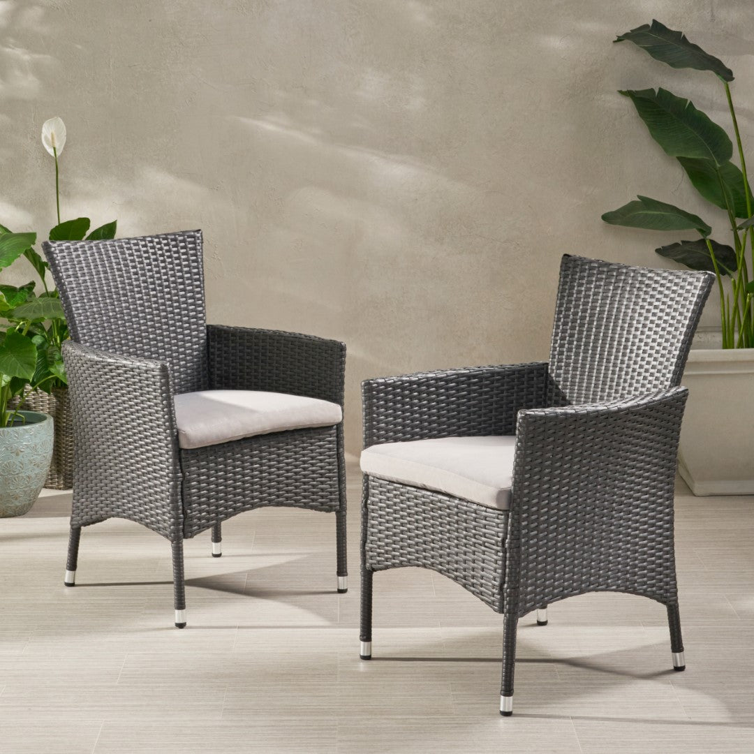 Christopher Knight Home® Malta PE Wicker Outdoor Dining Chairs (Set of 2) - Stylish & Durable