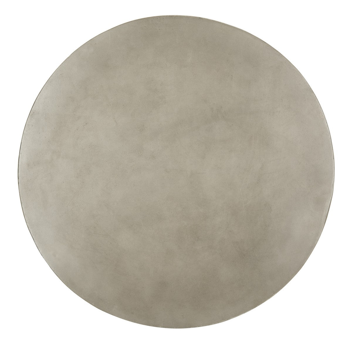 Delfia Contemporary Circular Coffee Table in 27.56-inch Dark Grey Concrete for Both Indoor and Outdoor Sophistication