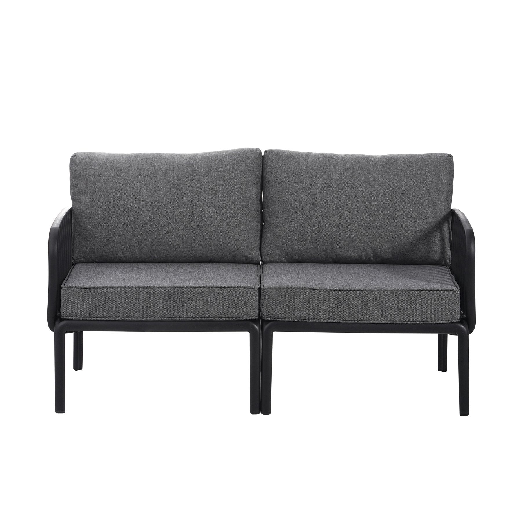 Christopher Knight Home® High - Quality 3 Piece Patio Conversation Set: Modern Outdoor Sectional with Plush Thick Cushions and Square - Shaped Coffee Table for Relaxation