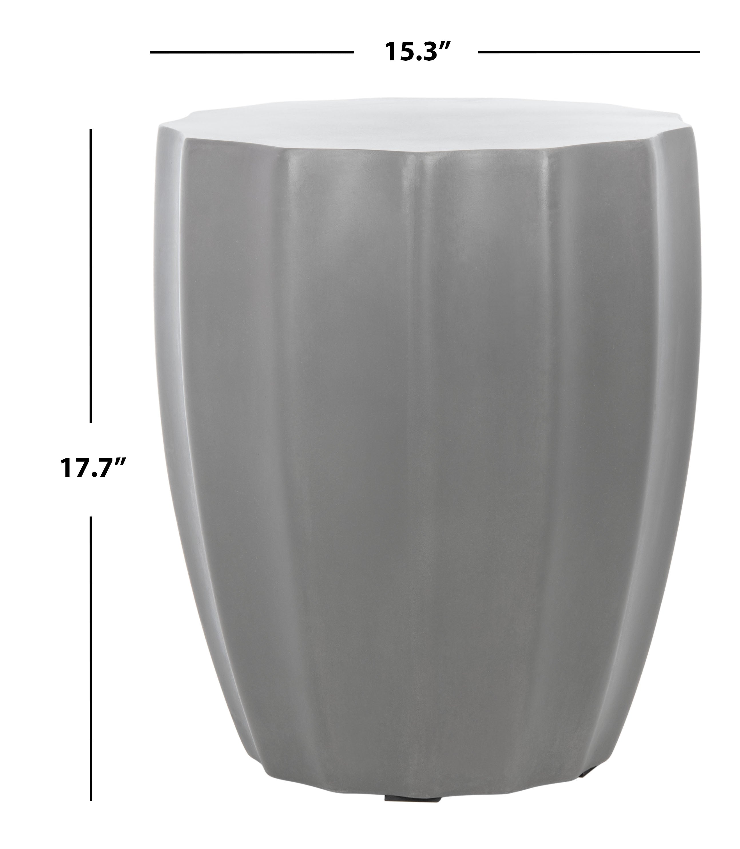 Jaslyn Stylish and Durable Modern Concrete Accent Table for Both Indoor and Outdoor Decor with a Distinctive Design