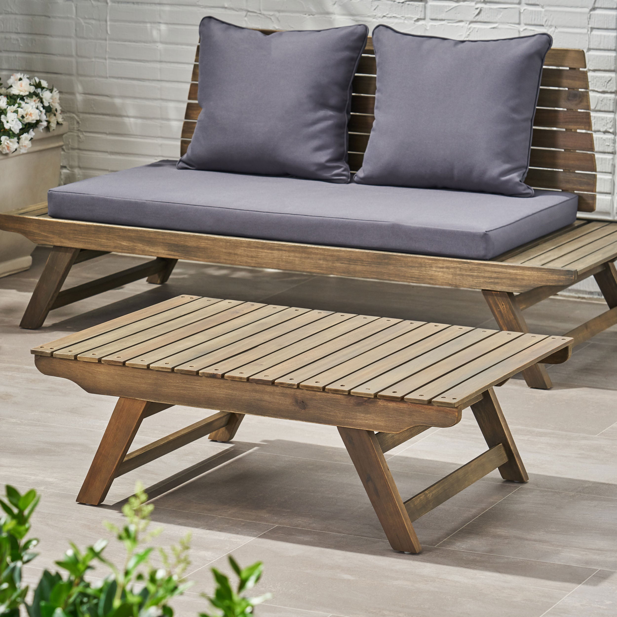Christopher Knight Home® Sedona Natural Acacia Wood Outdoor Coffee Table - Sleek & Durable Design
