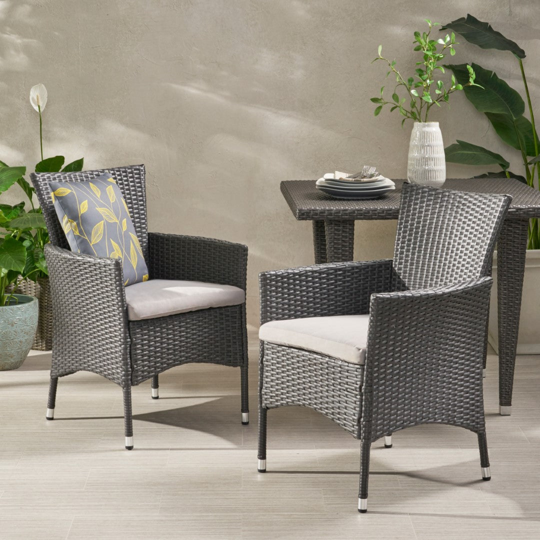 Christopher Knight Home® Malta PE Wicker Outdoor Dining Chairs (Set of 2) - Stylish & Durable