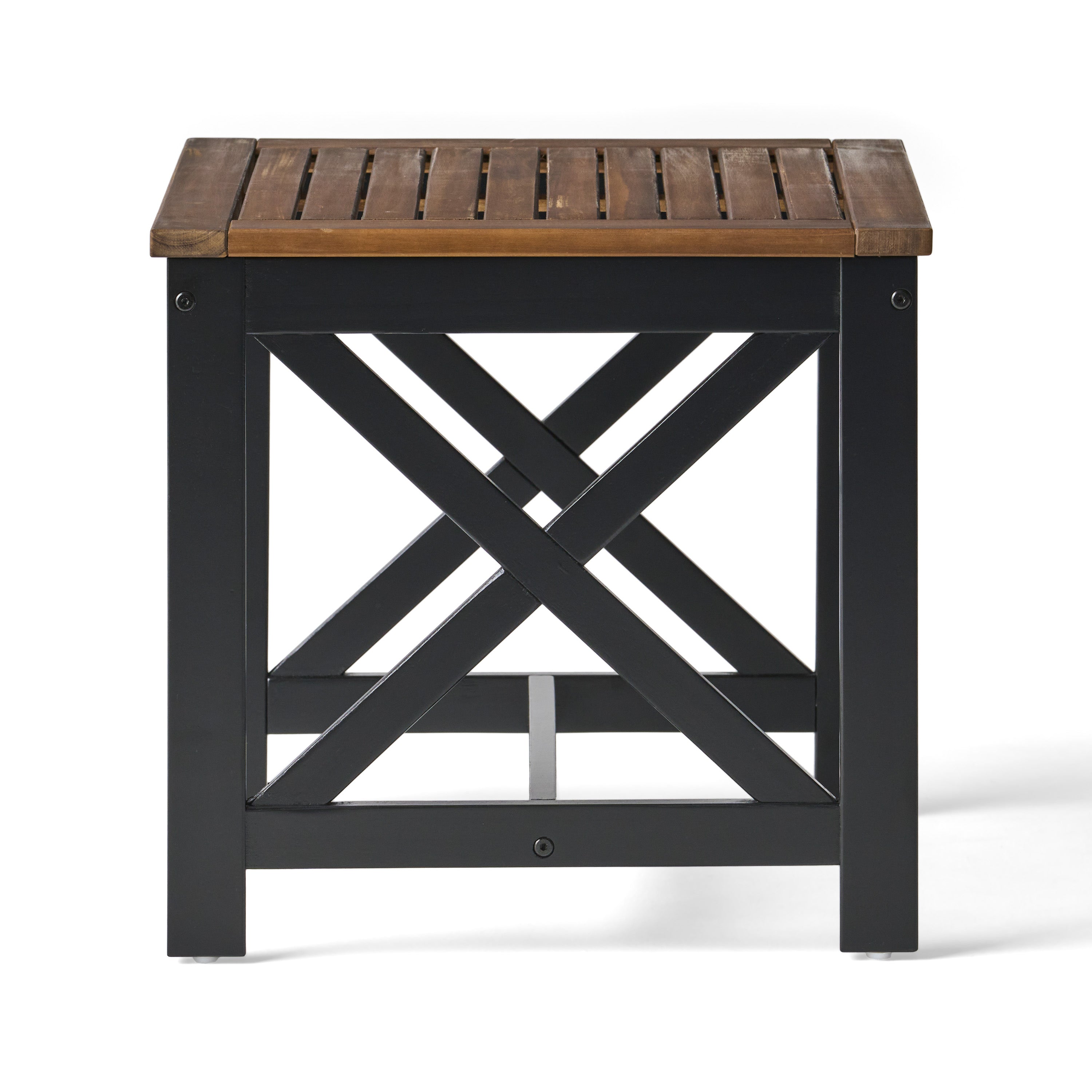 Christopher Knight Home® Stylish Two-Tone Acacia Wood Modern Farmhouse End Table