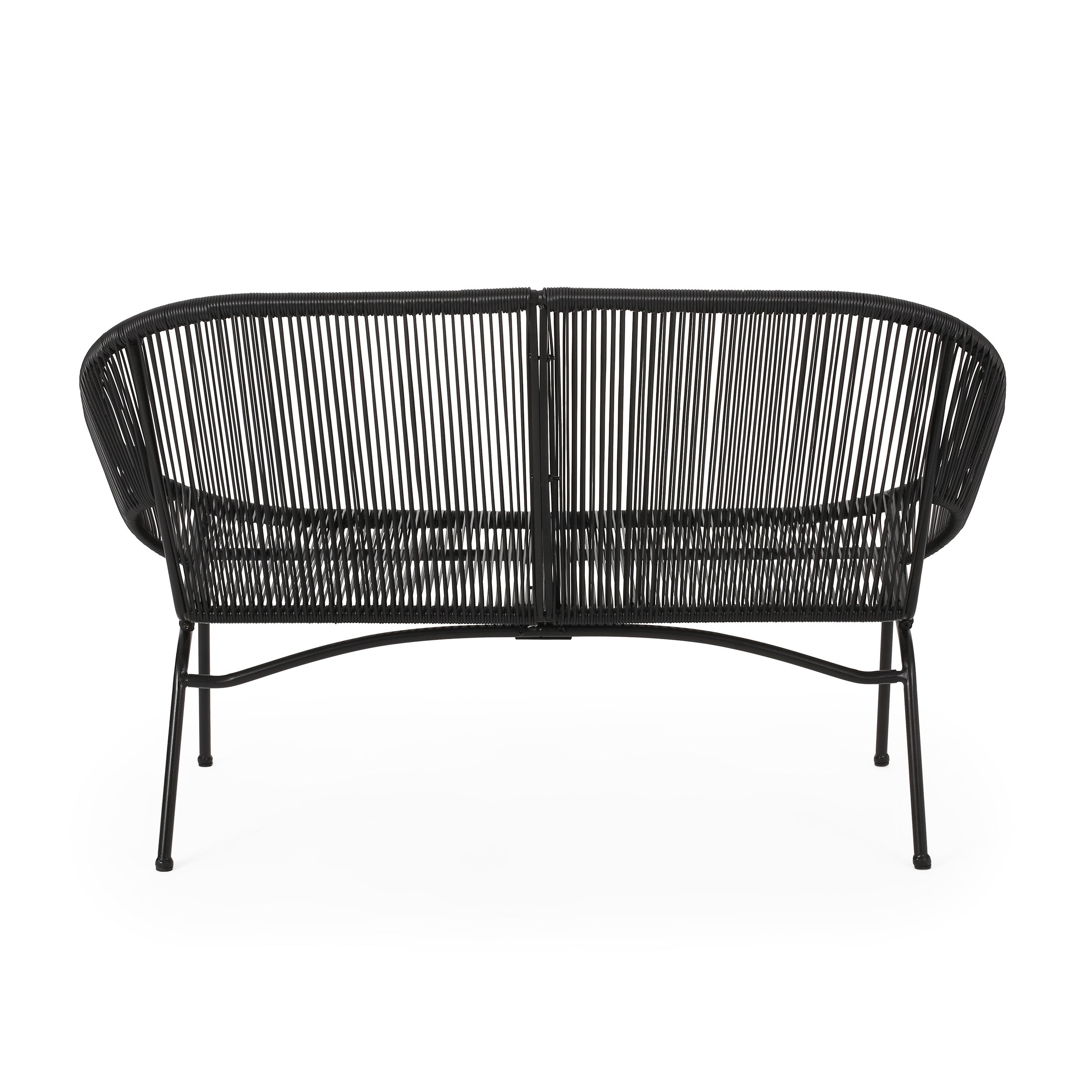 Christopher Knight Home® Durable Contemporary Outdoor Basket Loveseat with Hammock Weave