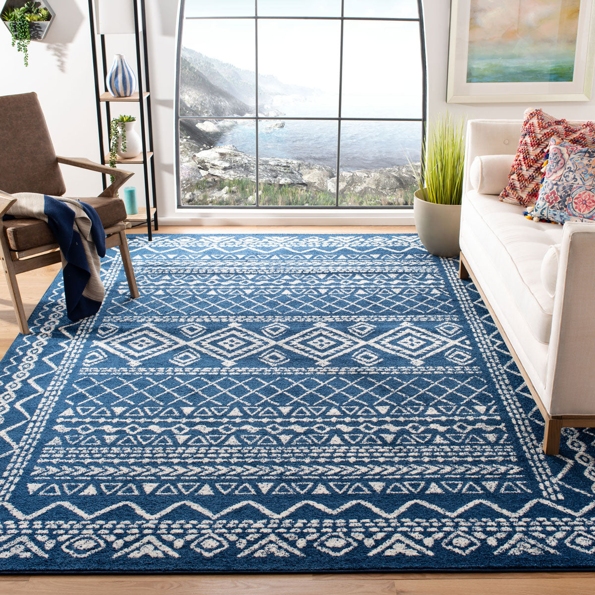 Stylish Tulum Bohemian Power Loomed Rug - 60% Polypropylene & 40% Jute for Any Space